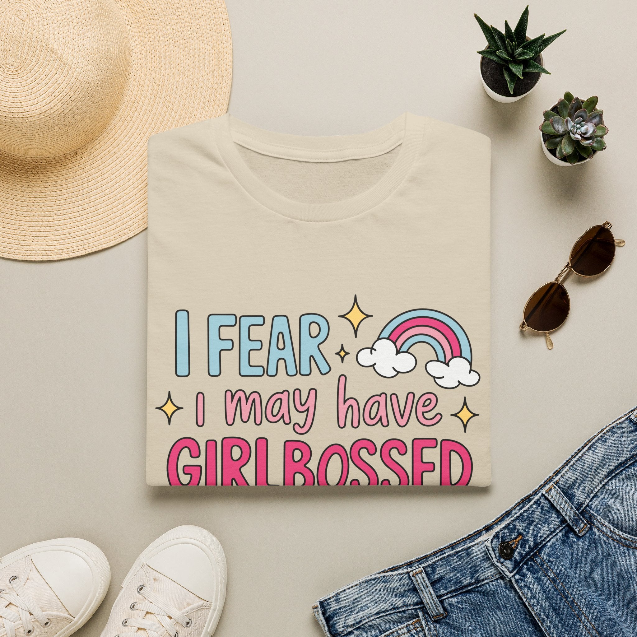 Girlbossed Too Hard Tee- Gildan