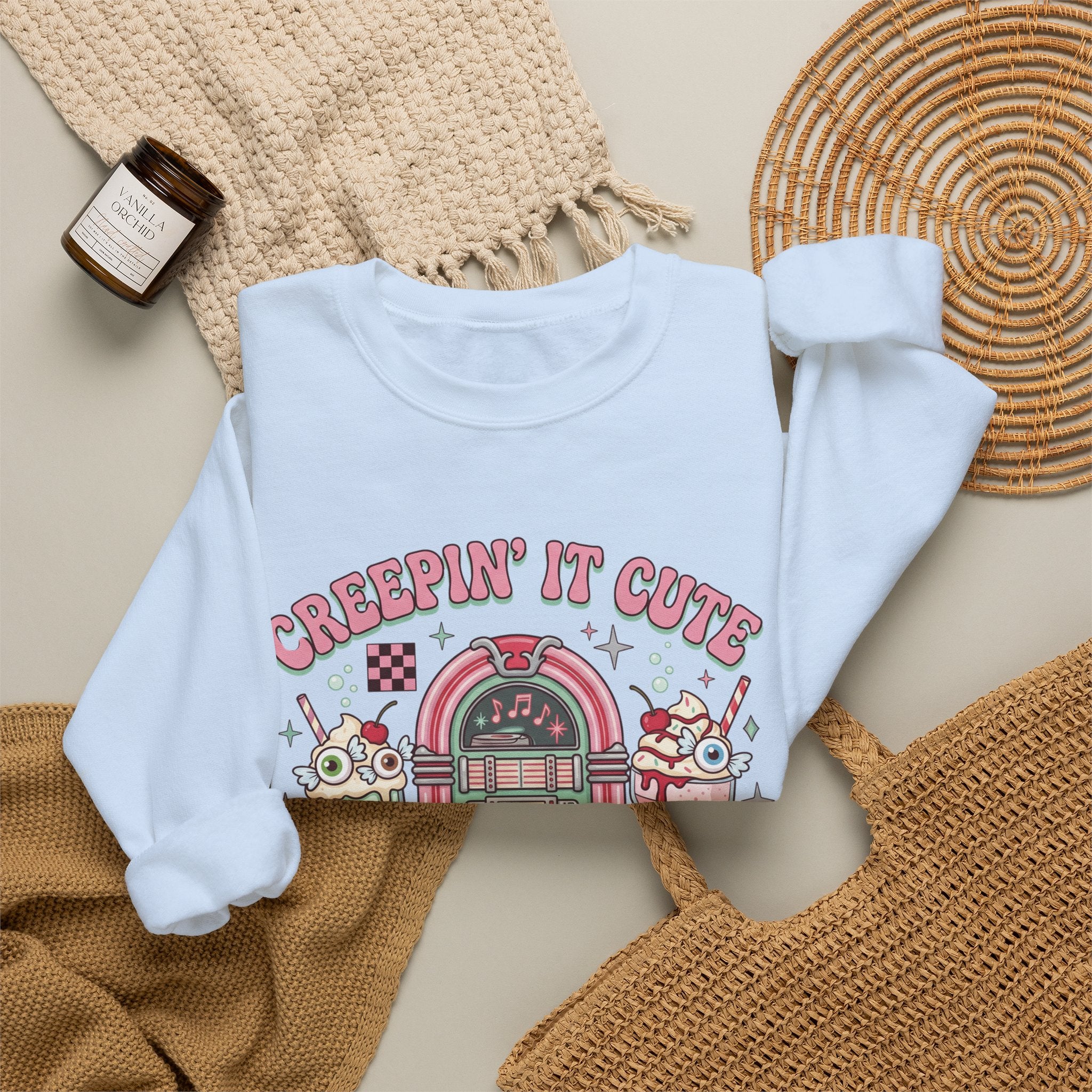 Creepin' It Cute Sweatshirt - Gildan