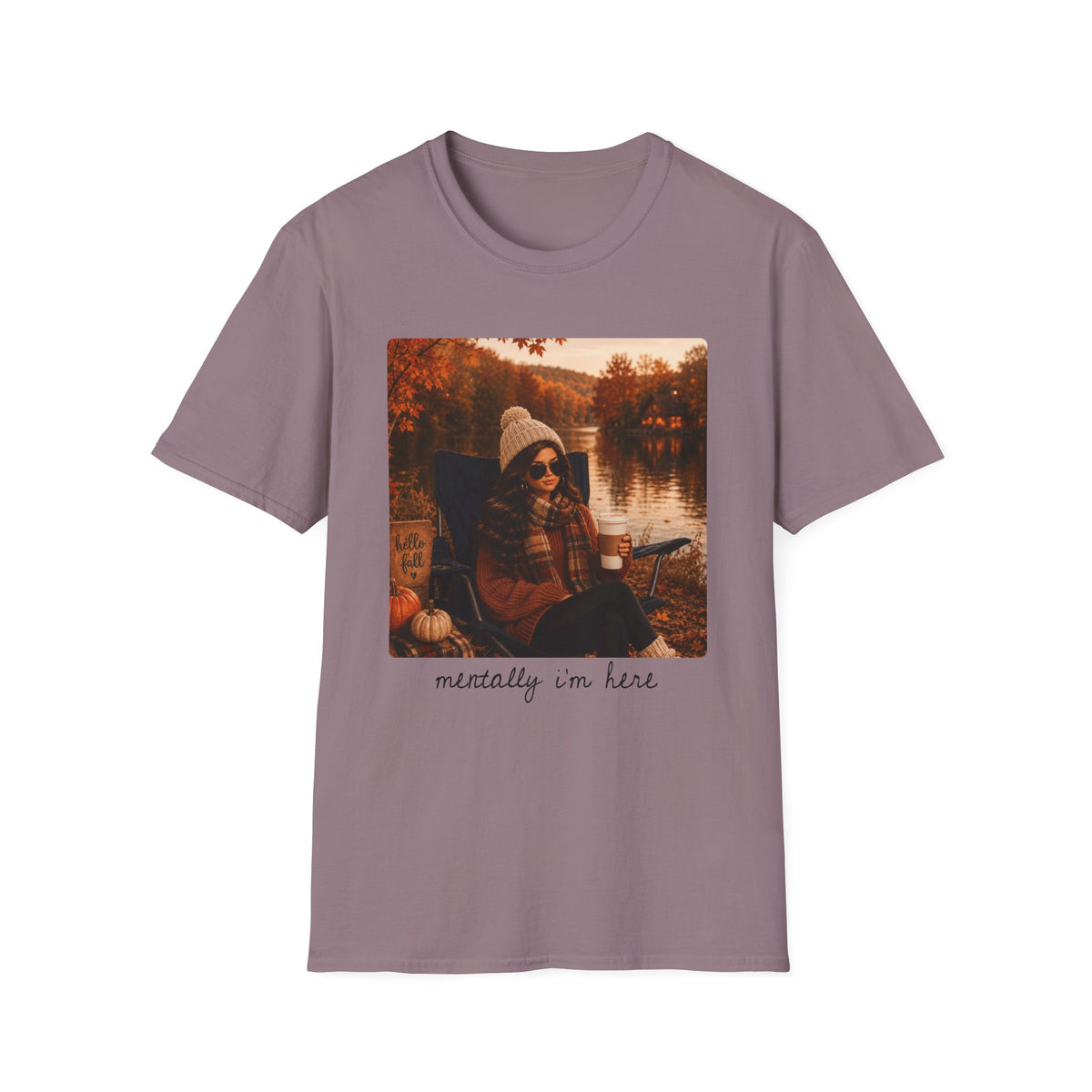 Mentally I'm Here Tee - Gildan