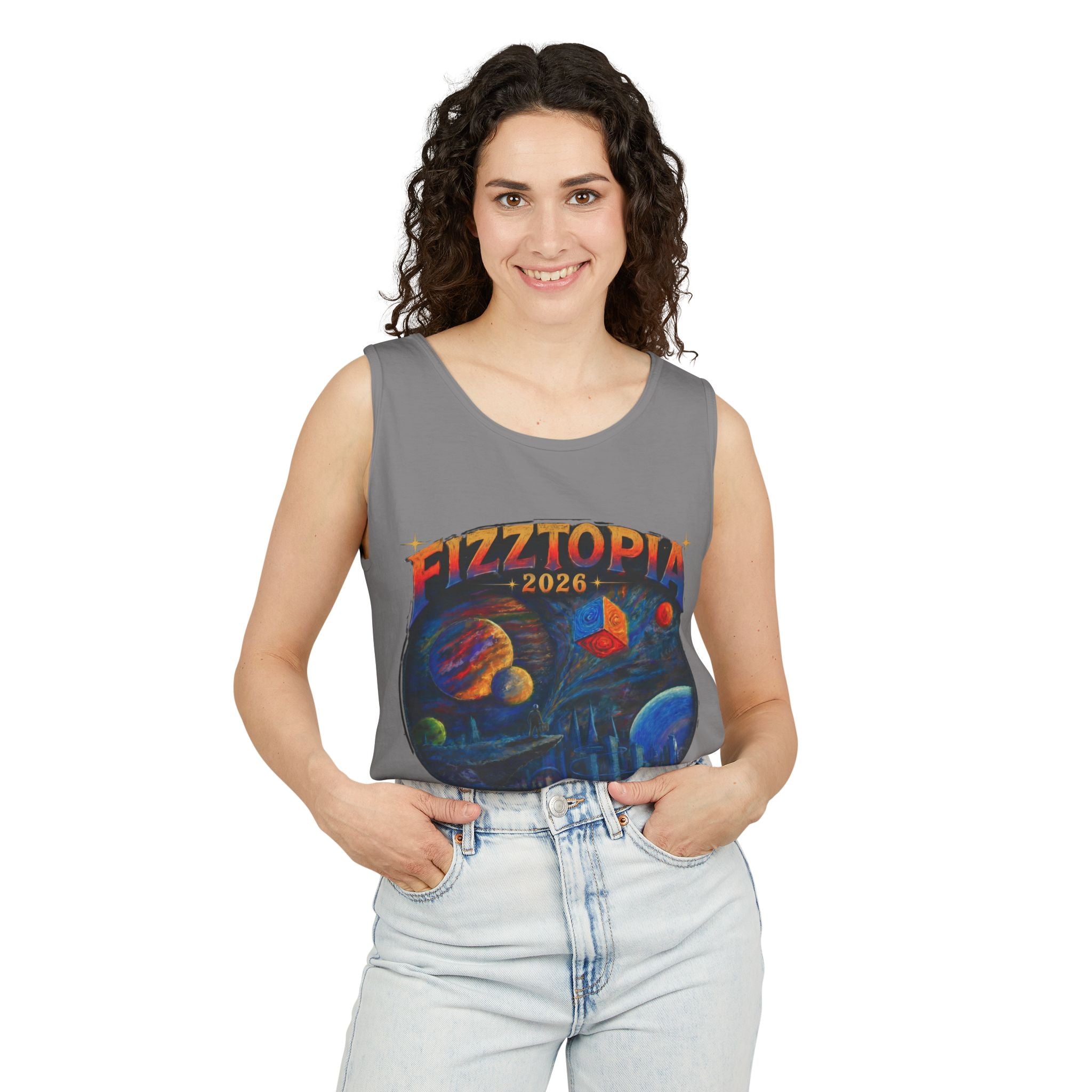 Daddy Ring Bomb's Fizztopia Galaxy Tank - Comfort Colors
