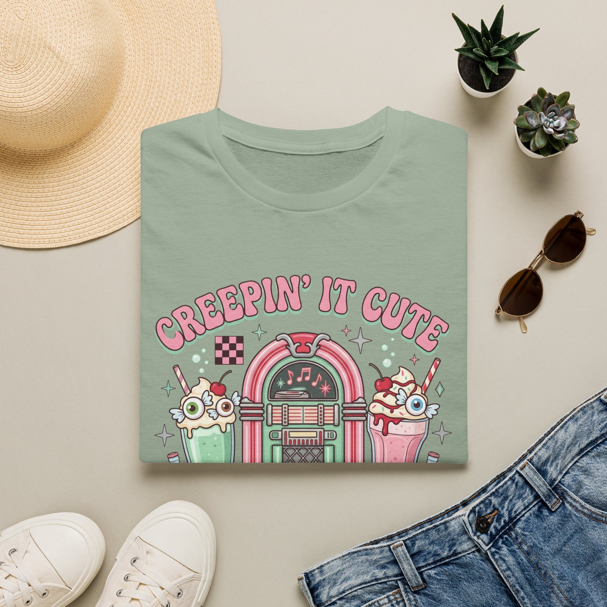 Creepin' It Cute Tee - Gildan