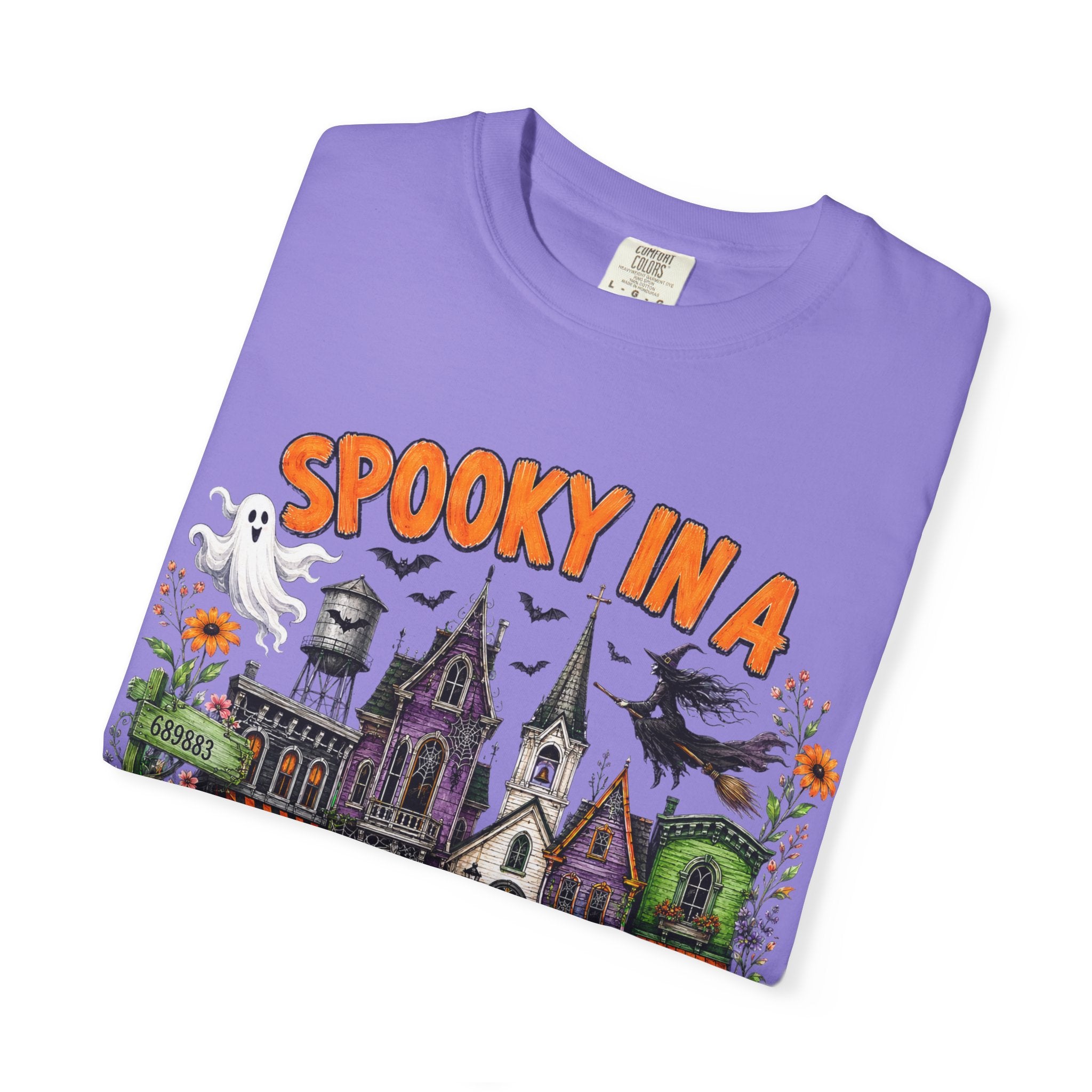 Spooky In A Small Town Tee - Comfort Colors