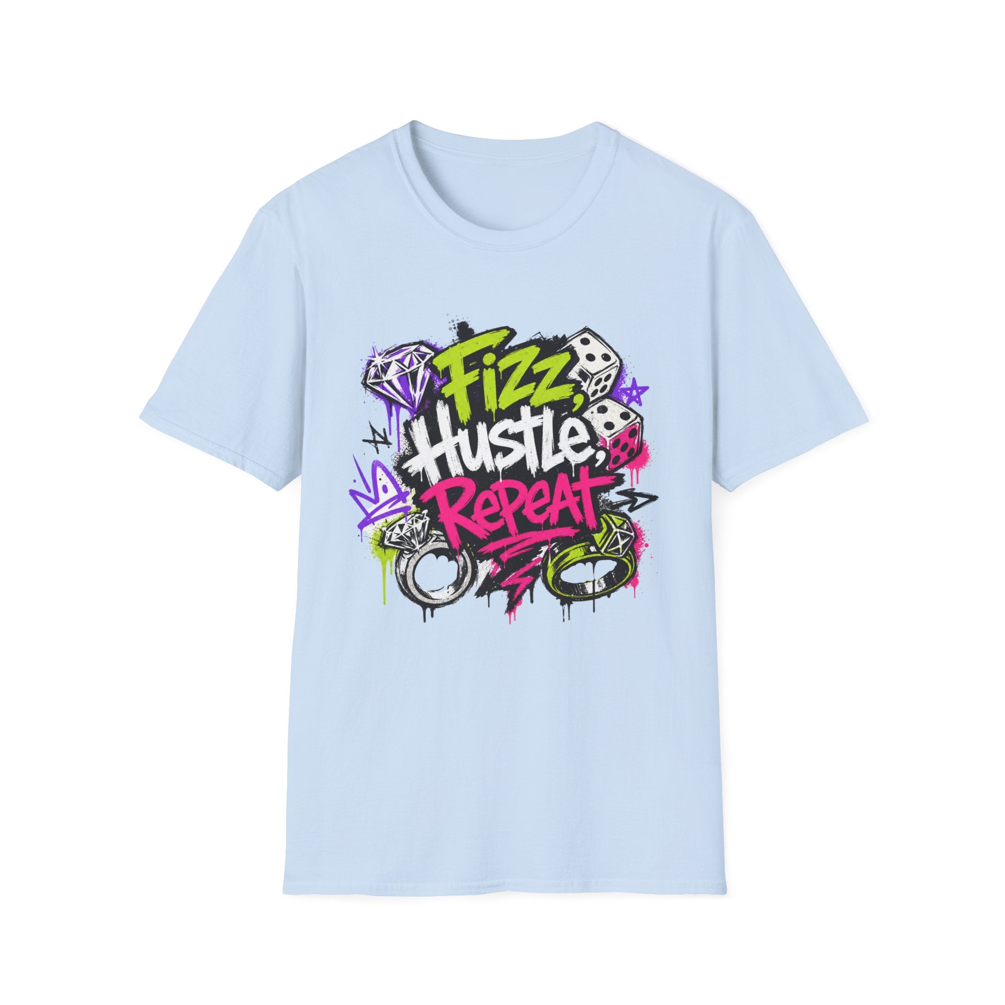 Fizz Hustle Repeat Tee - Gildan