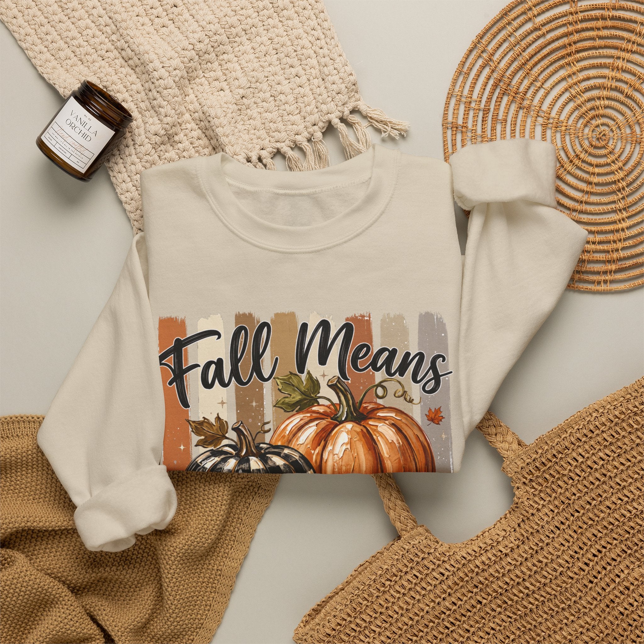 Fall Means Football Sweatshirt - Gildan