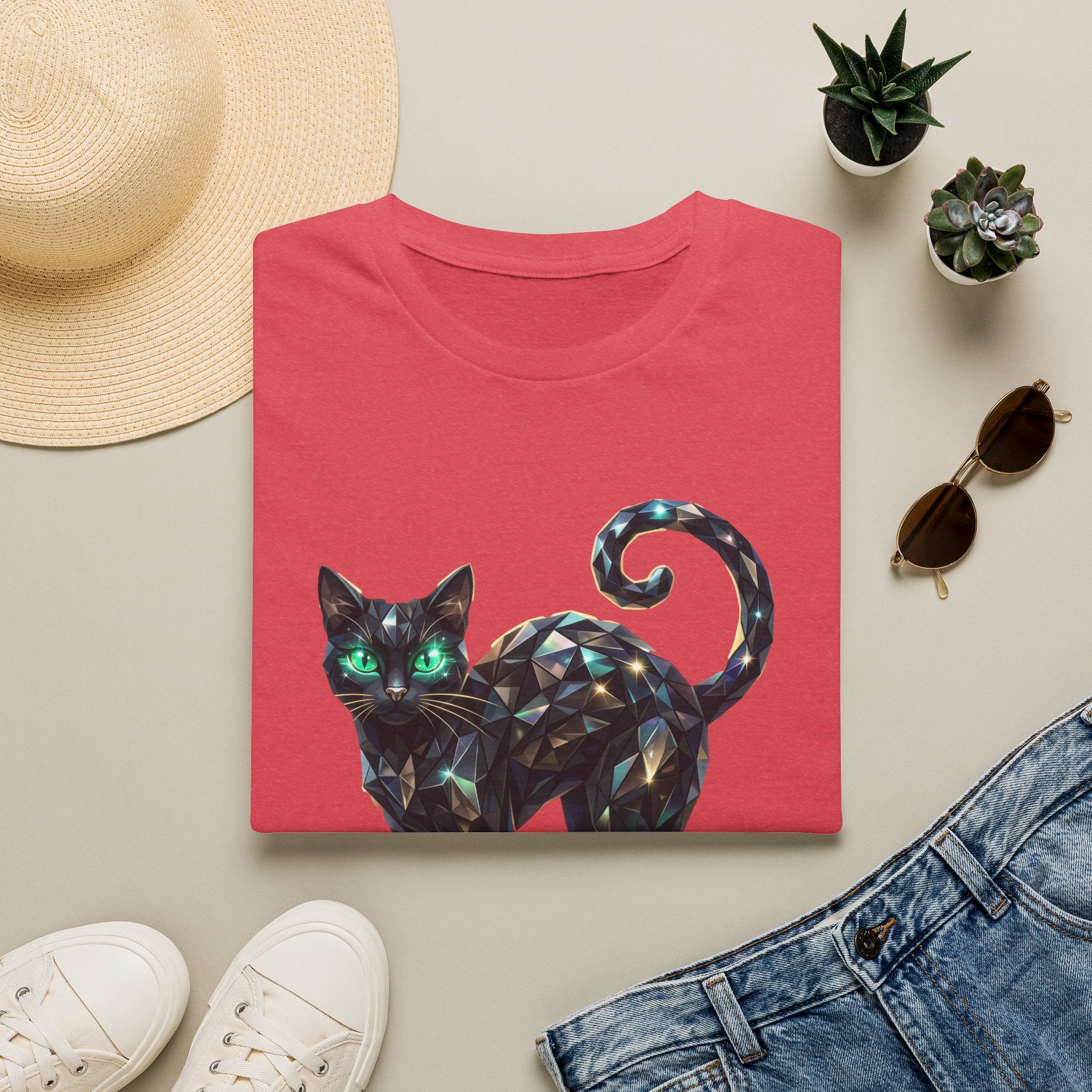The Jeweled Cat Tee - Gildan
