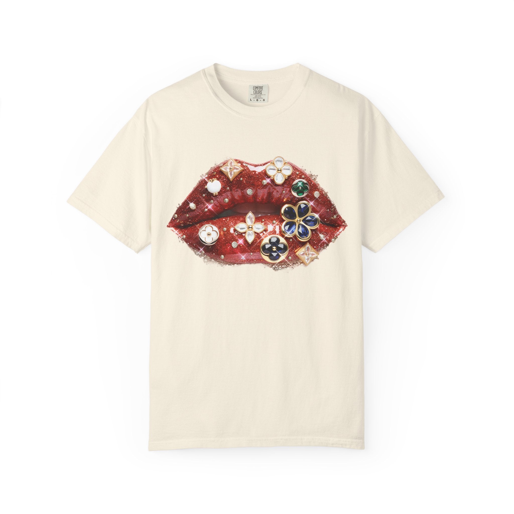 Jewel Lips Tee - Comfort Colors