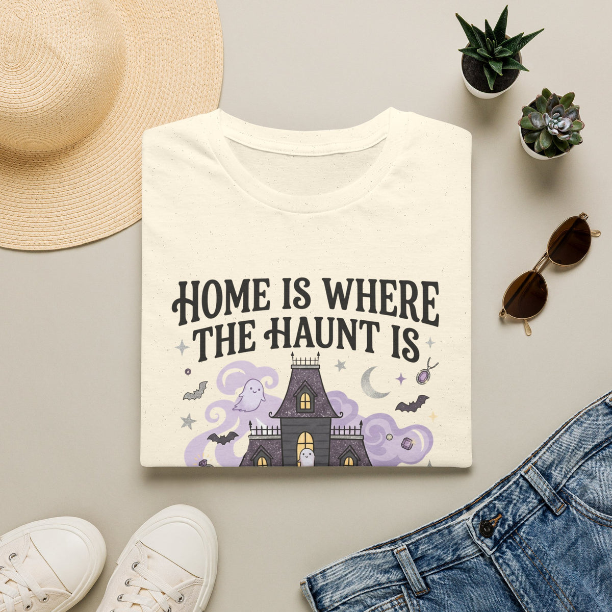 Home Is Where The Haunt Is Tee - Gildan