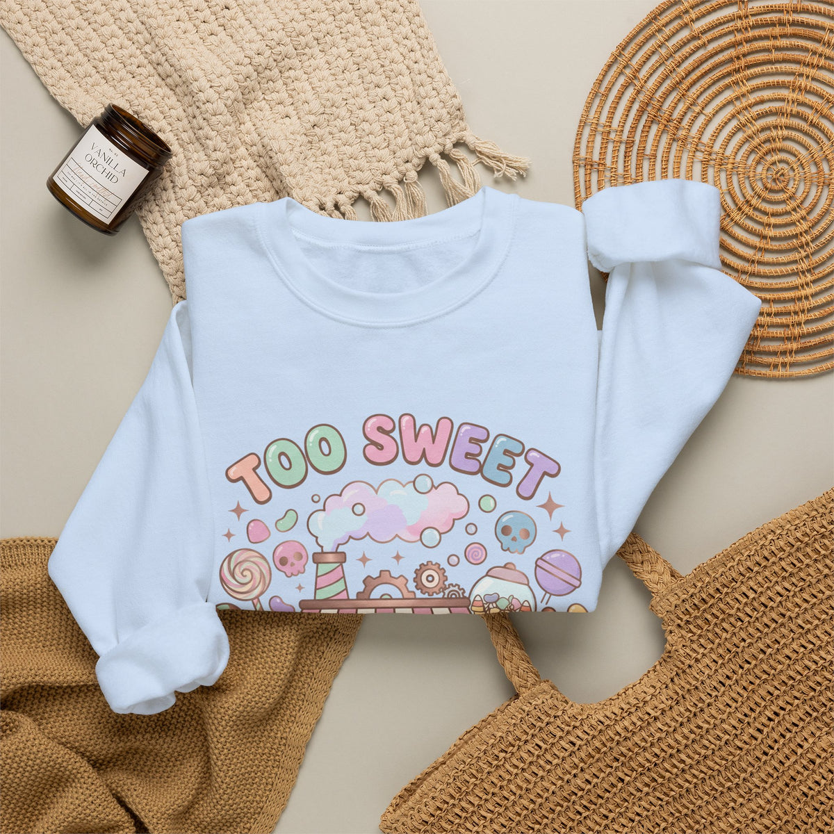 Too Sweet To Be Spooky Sweatshirt - Gildan