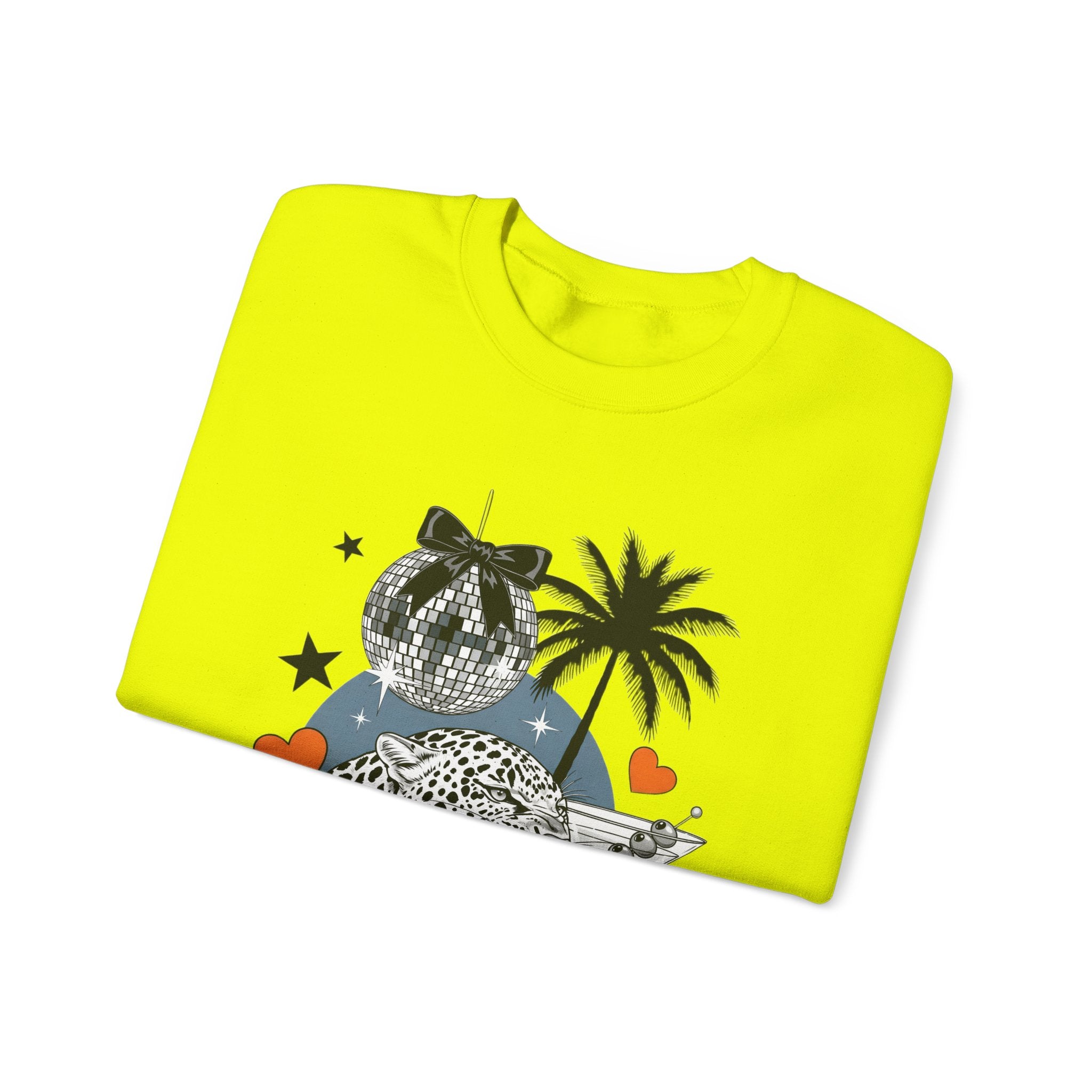 Disco Cheetah Sweatshirt - Gildan