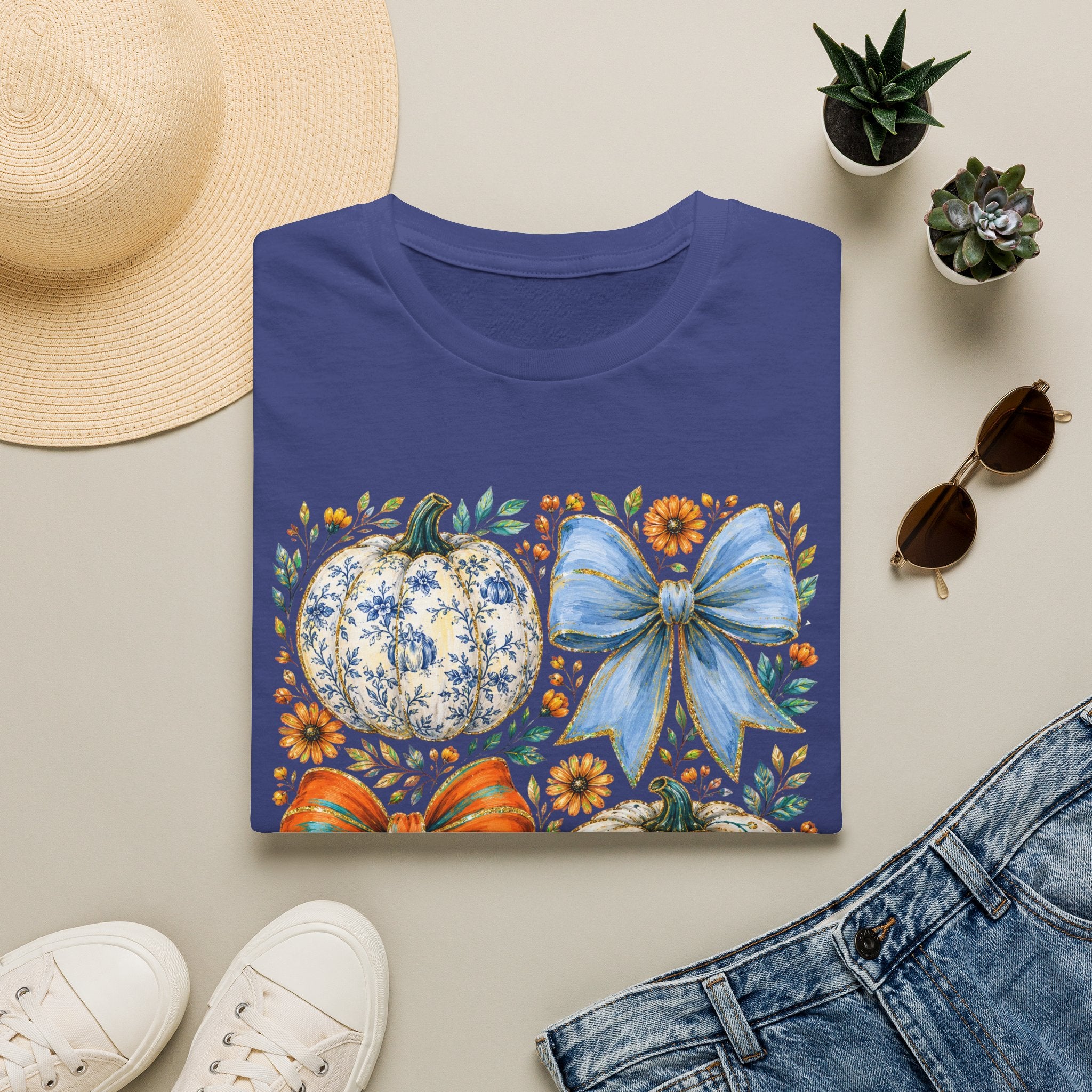 Pumpkin Bows Tee - Gildan