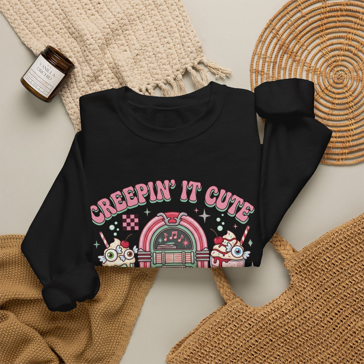 Creepin' It Cute Sweatshirt - Gildan