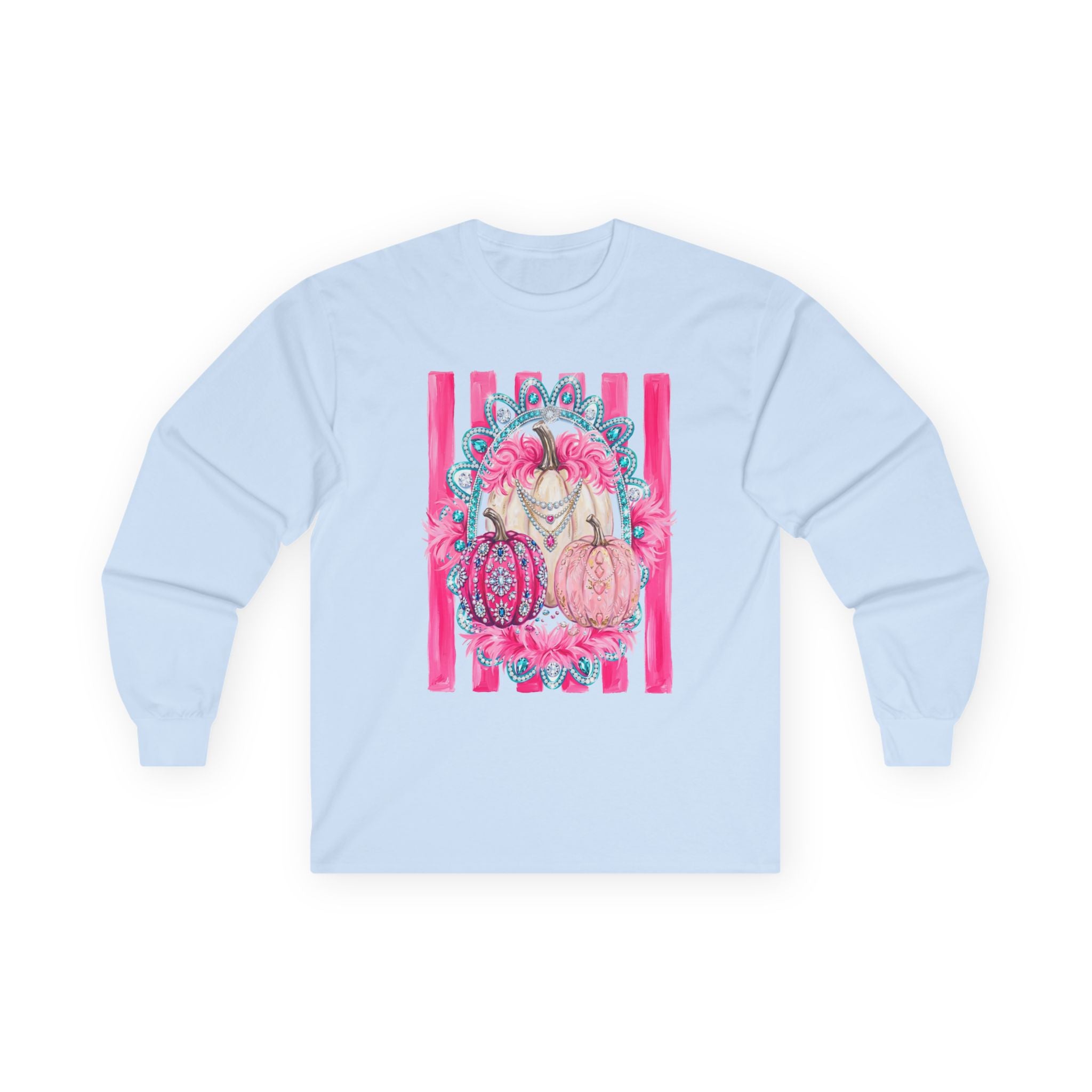 Pink Pumpkins Glam Long Sleeve - Gildan