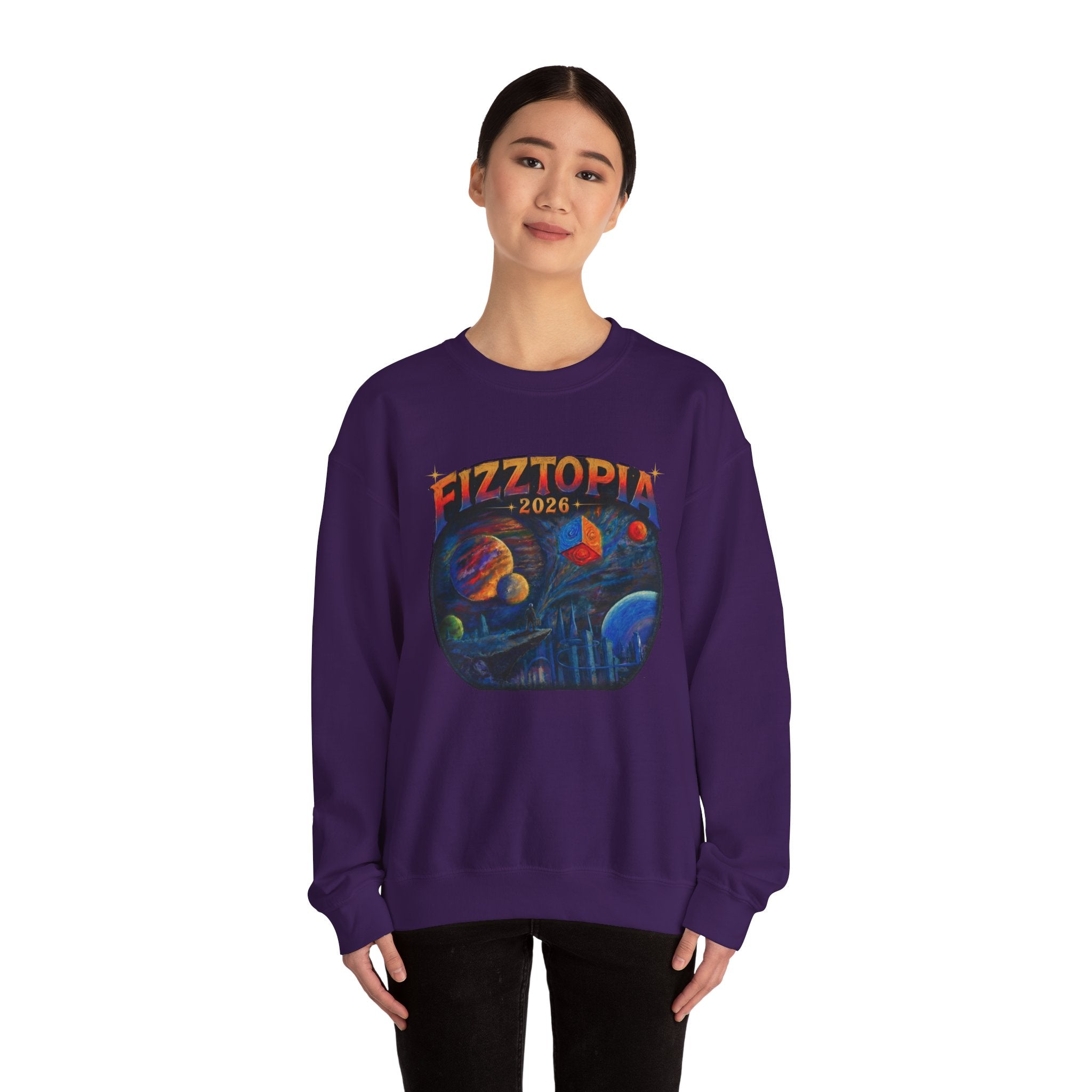 Daddy Ring Bomb's Fizztopia Galaxy Sweatshirt - Gildan