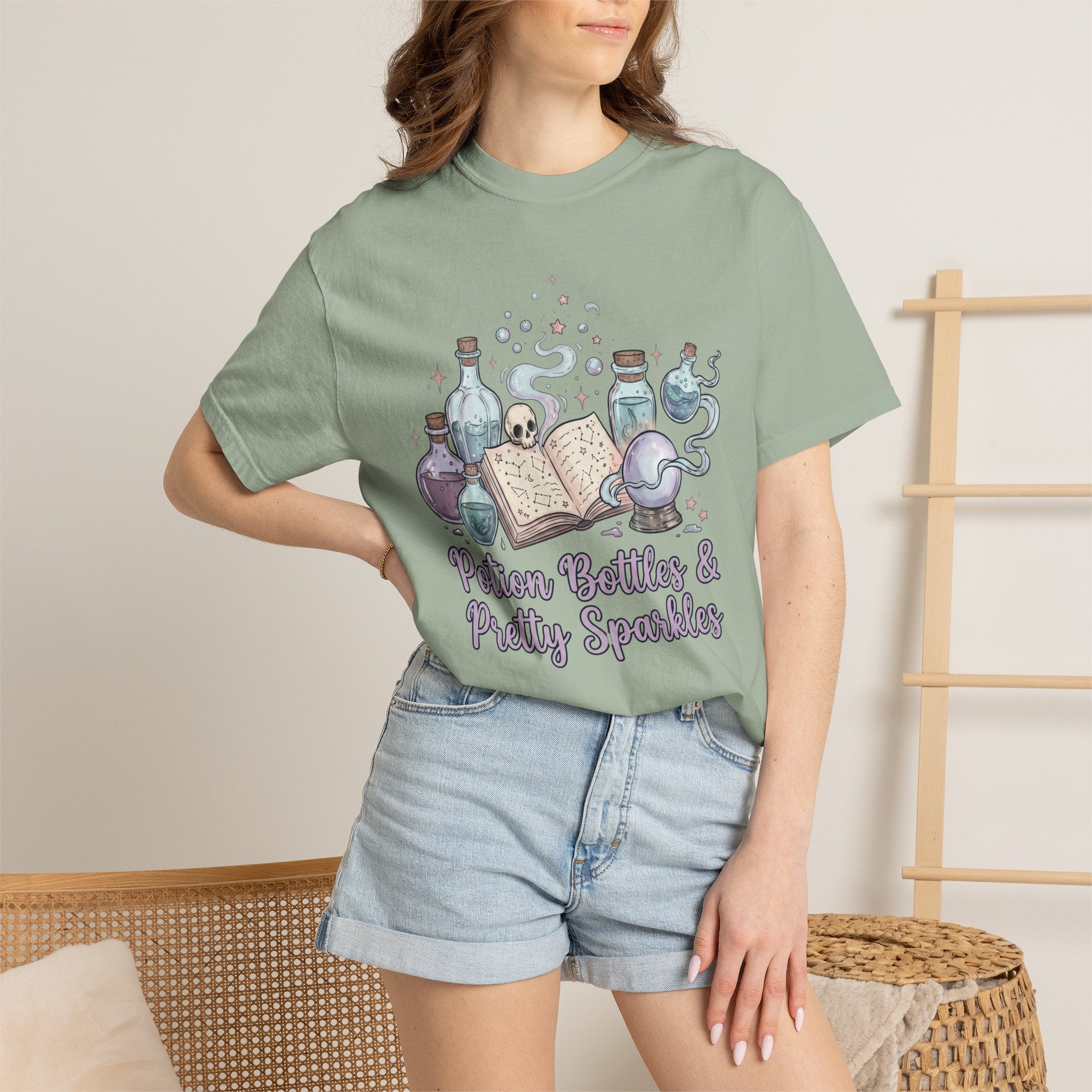 Potion Bottles and Pretty Sparkles Tee - Comfort Colors
