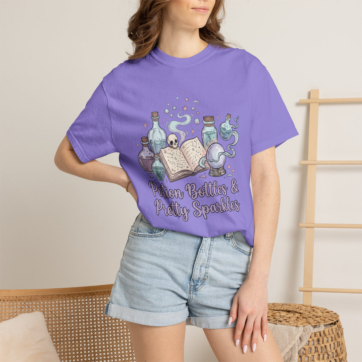 Potion Bottles and Pretty Sparkles Tee - Comfort Colors