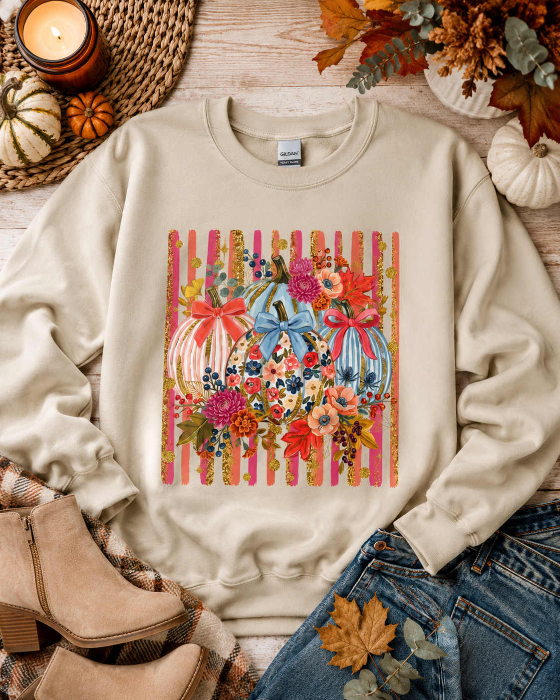 Blue Ribbon Harvest Sweatshirt - Gildan