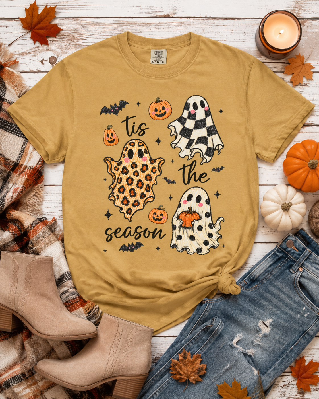 Tis The Season Halloween Tee - Comfort Colors