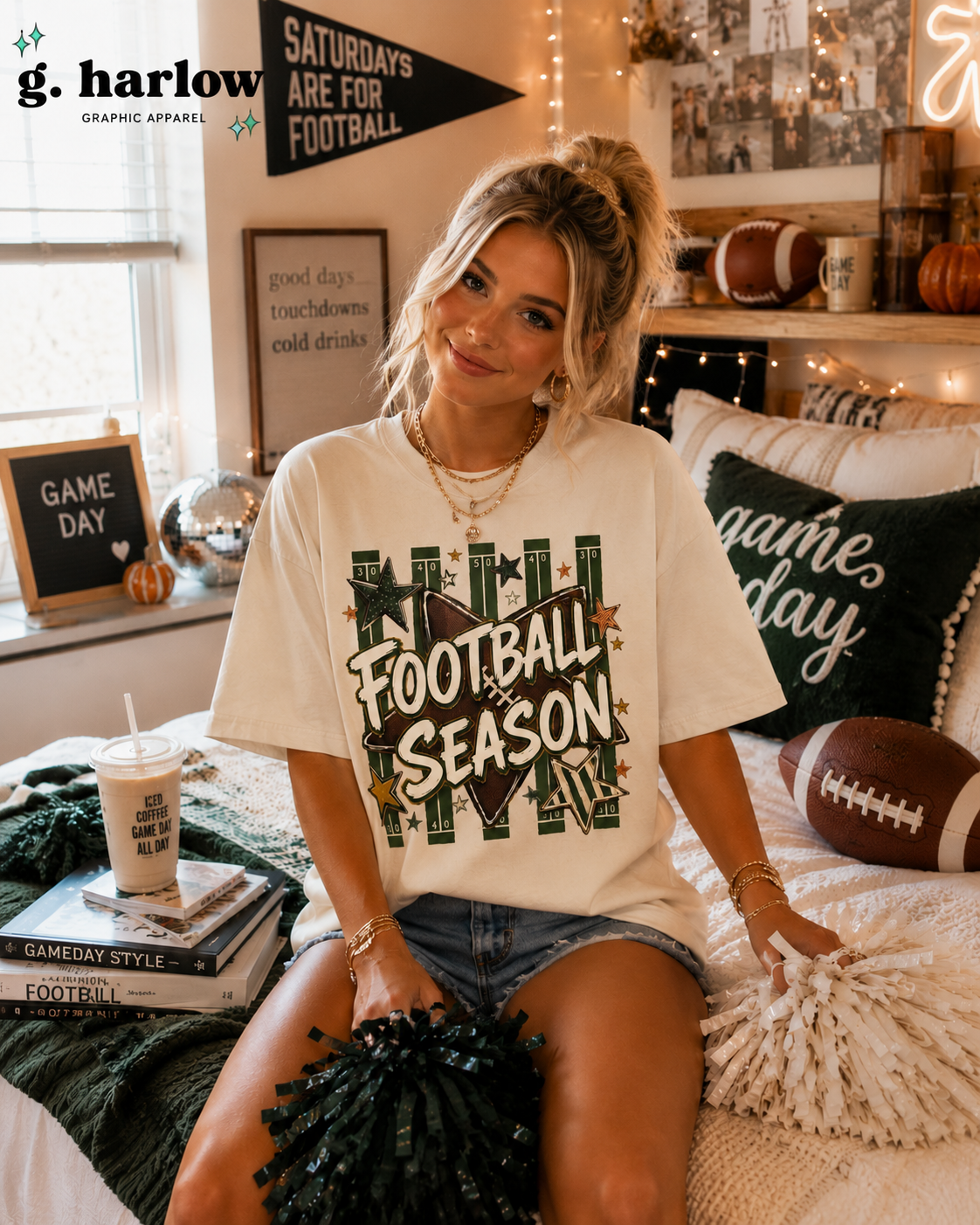 Football Season Tee - Comfort Colors