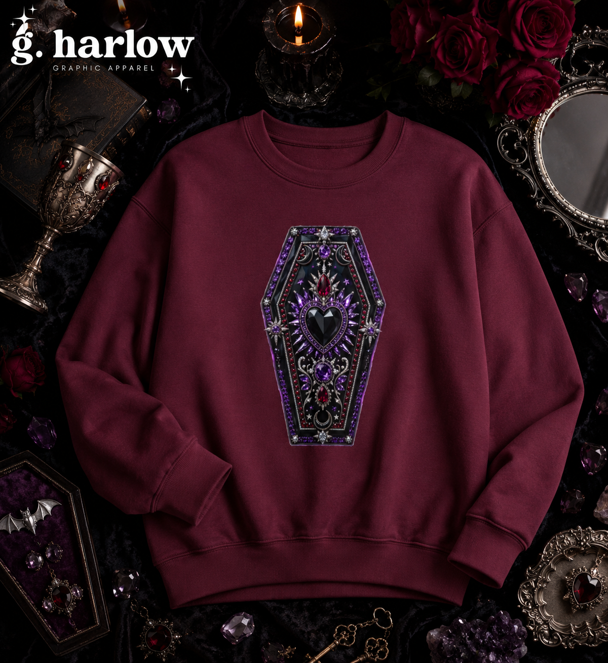 The Jeweled Crypt Sweatshirt - Gildan