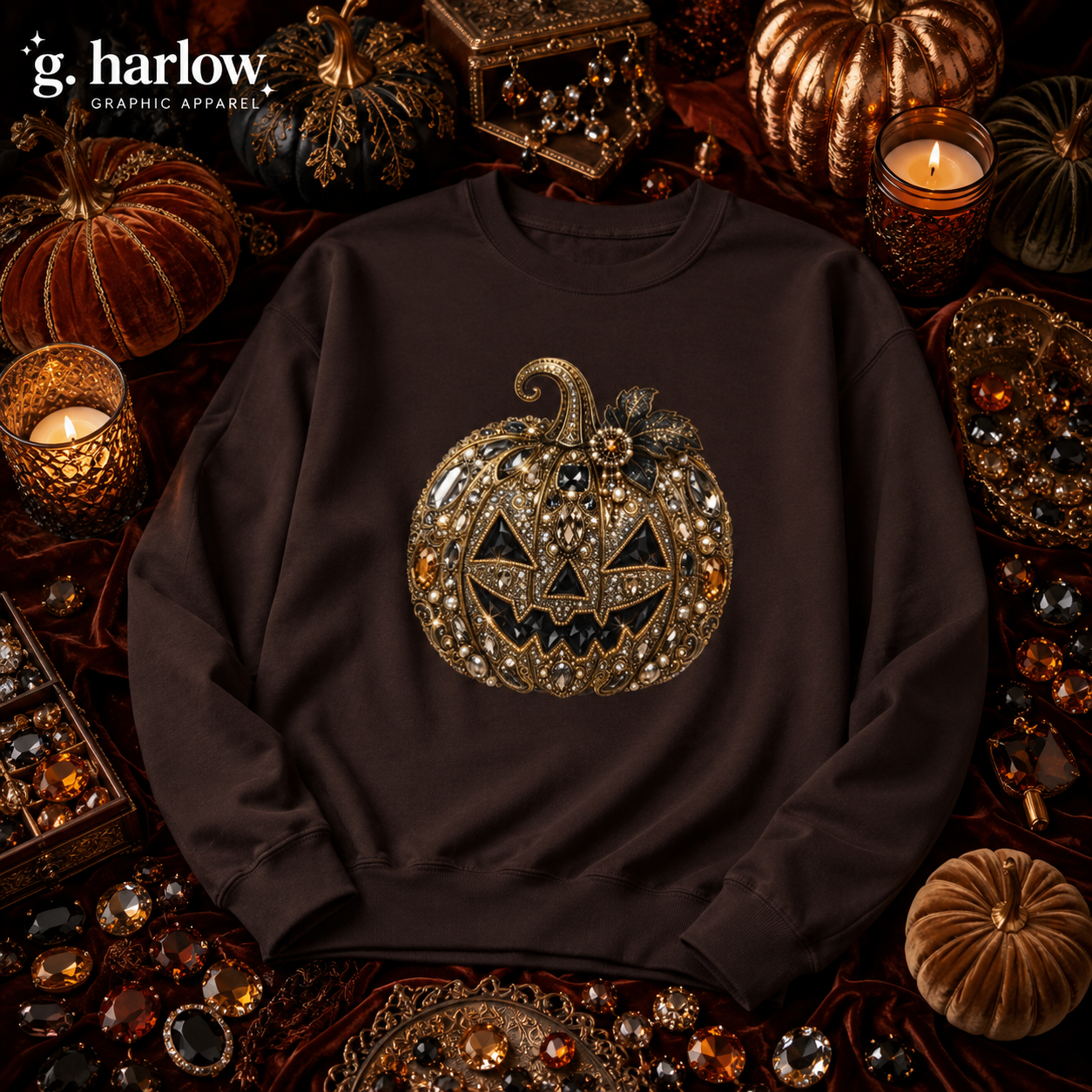 Jeweled Harvest Sweatshirt - Gildan