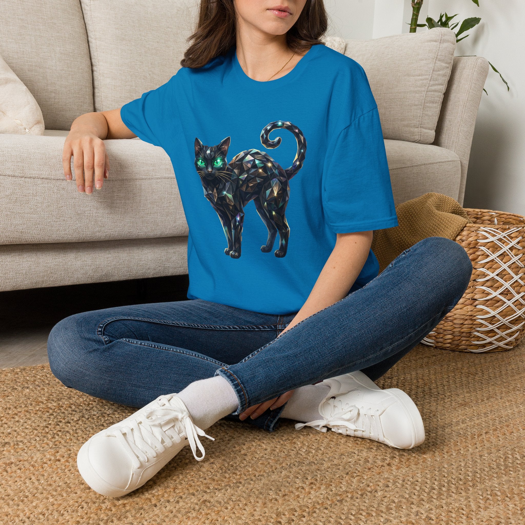 The Jeweled Cat Tee - Gildan