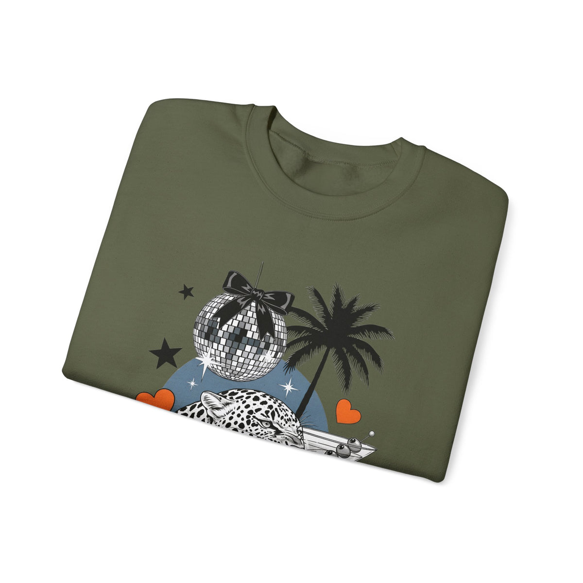 Disco Cheetah Sweatshirt - Gildan