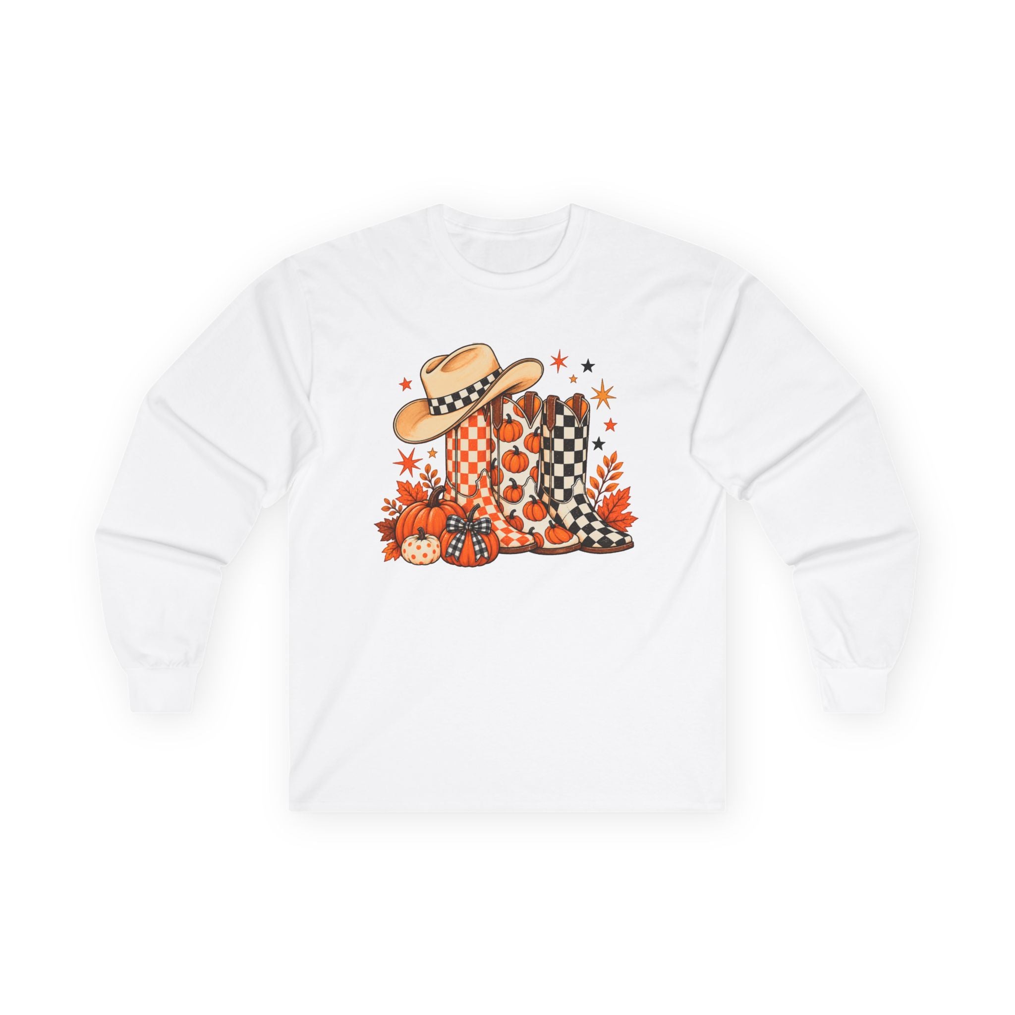 Halloween Boots Long Sleeve - Gildan