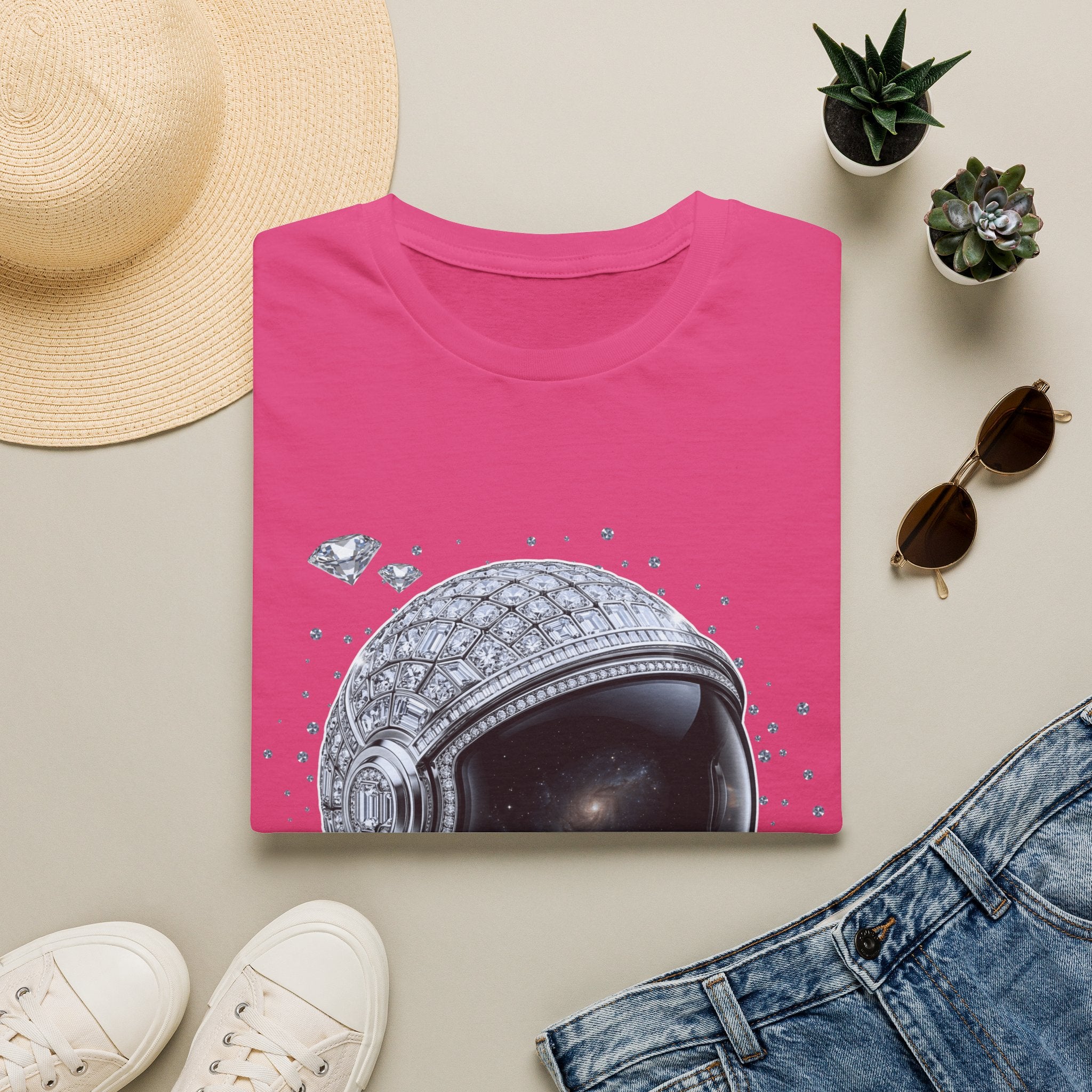 Sparkle Astronaut Tee - Gildan