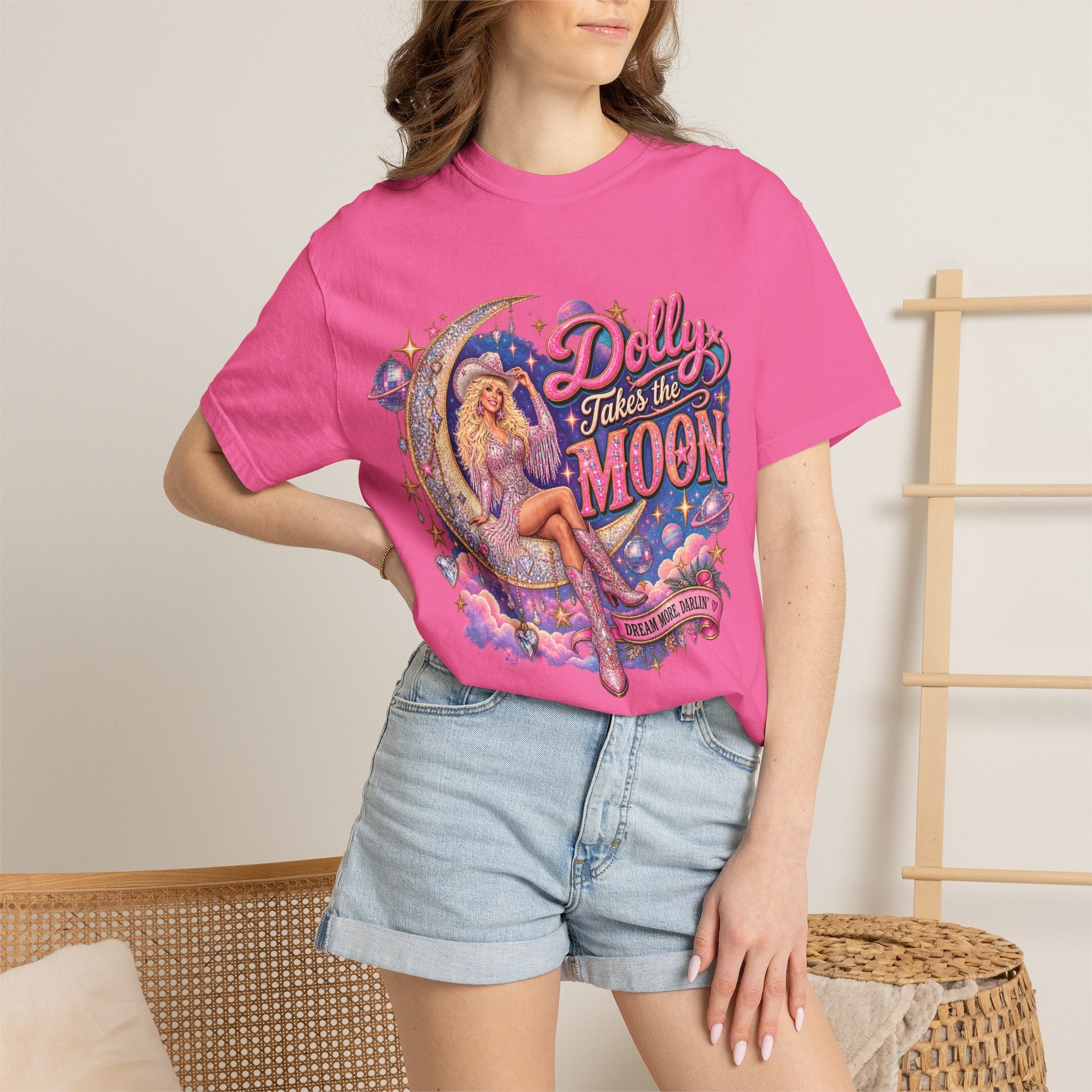 Dolly Takes The Moon Tee
