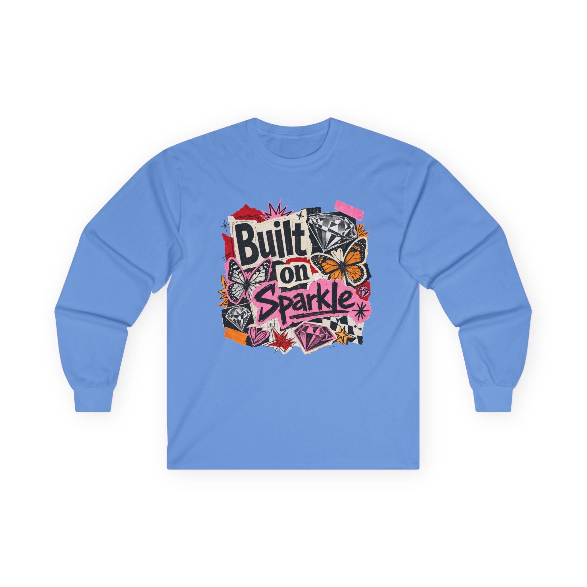 Built on Sparkle Long Sleeve Tee - Gildan