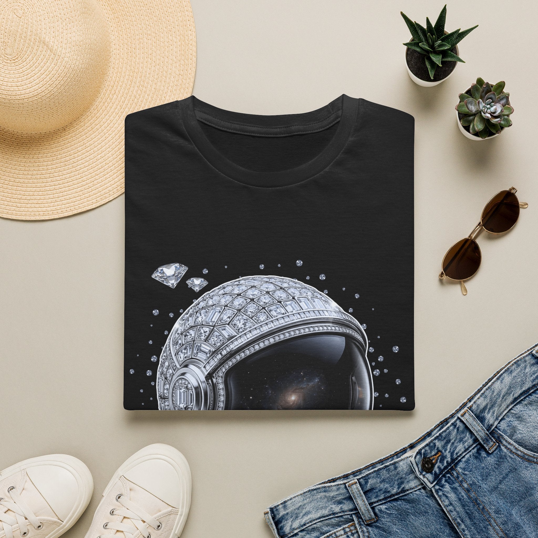 Sparkle Astronaut Tee - Gildan
