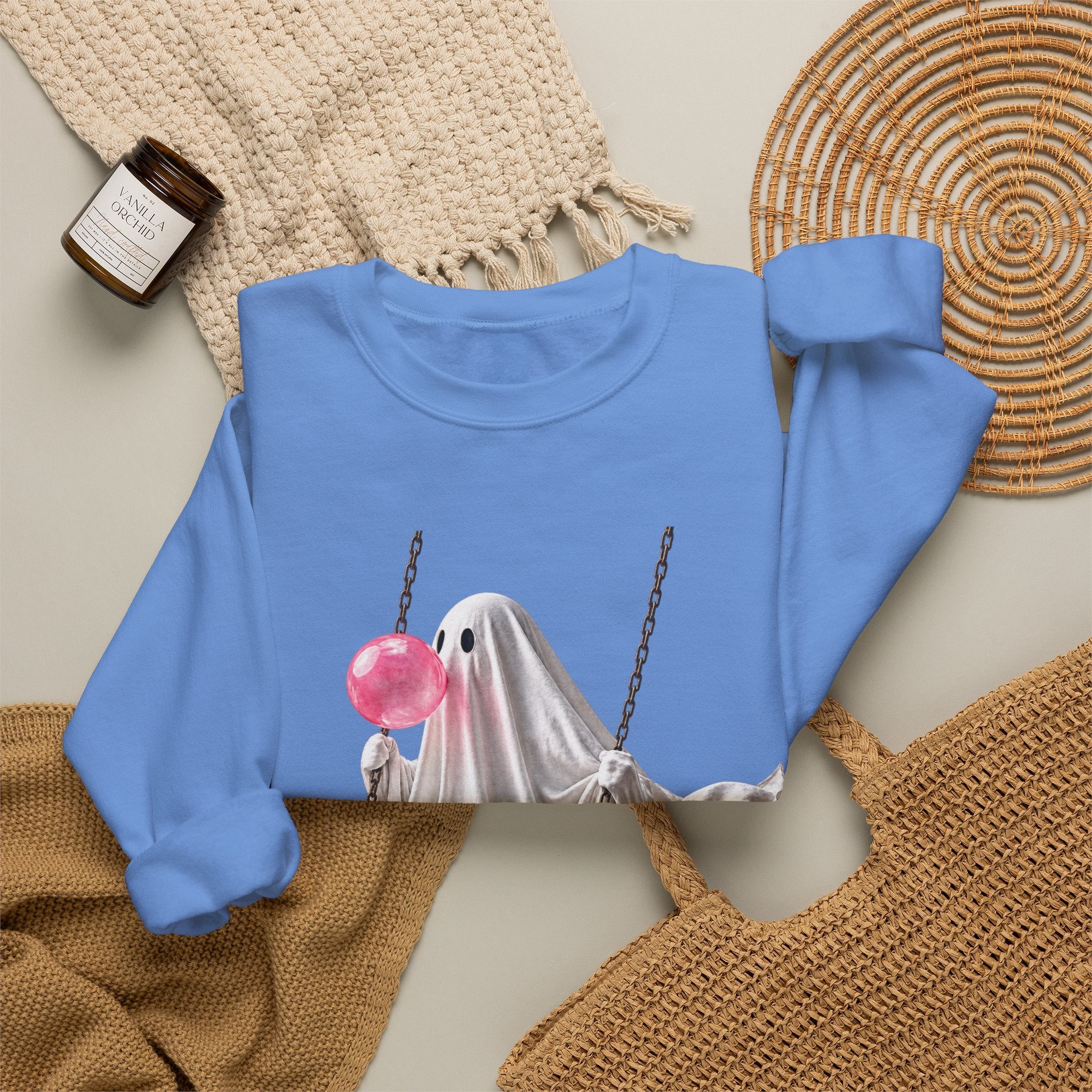 Bubblegum Ghost Sweatshirt - Gildan