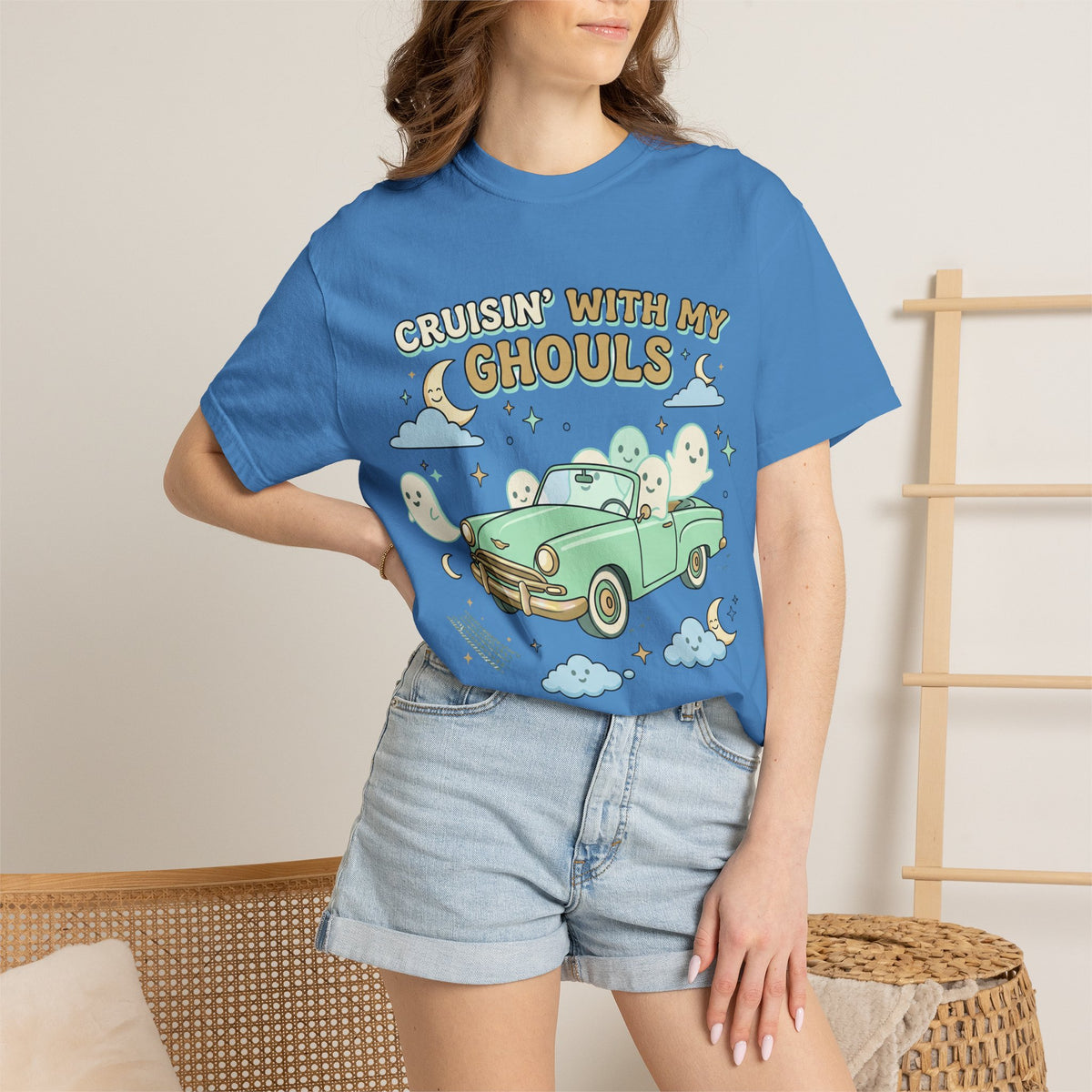 Cruisin' With My Ghouls Tee - Comfort Colors