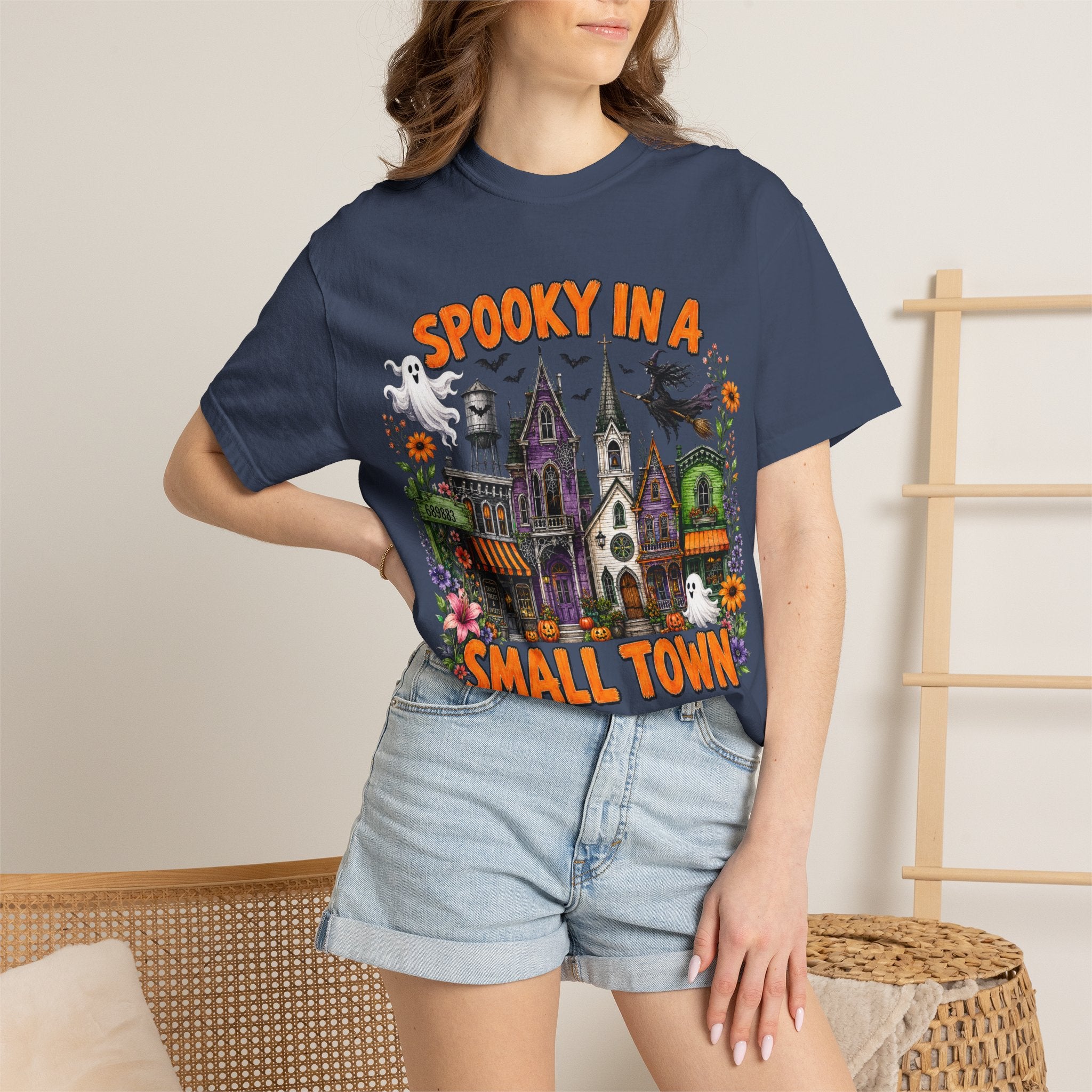 Spooky In A Small Town Tee - Comfort Colors