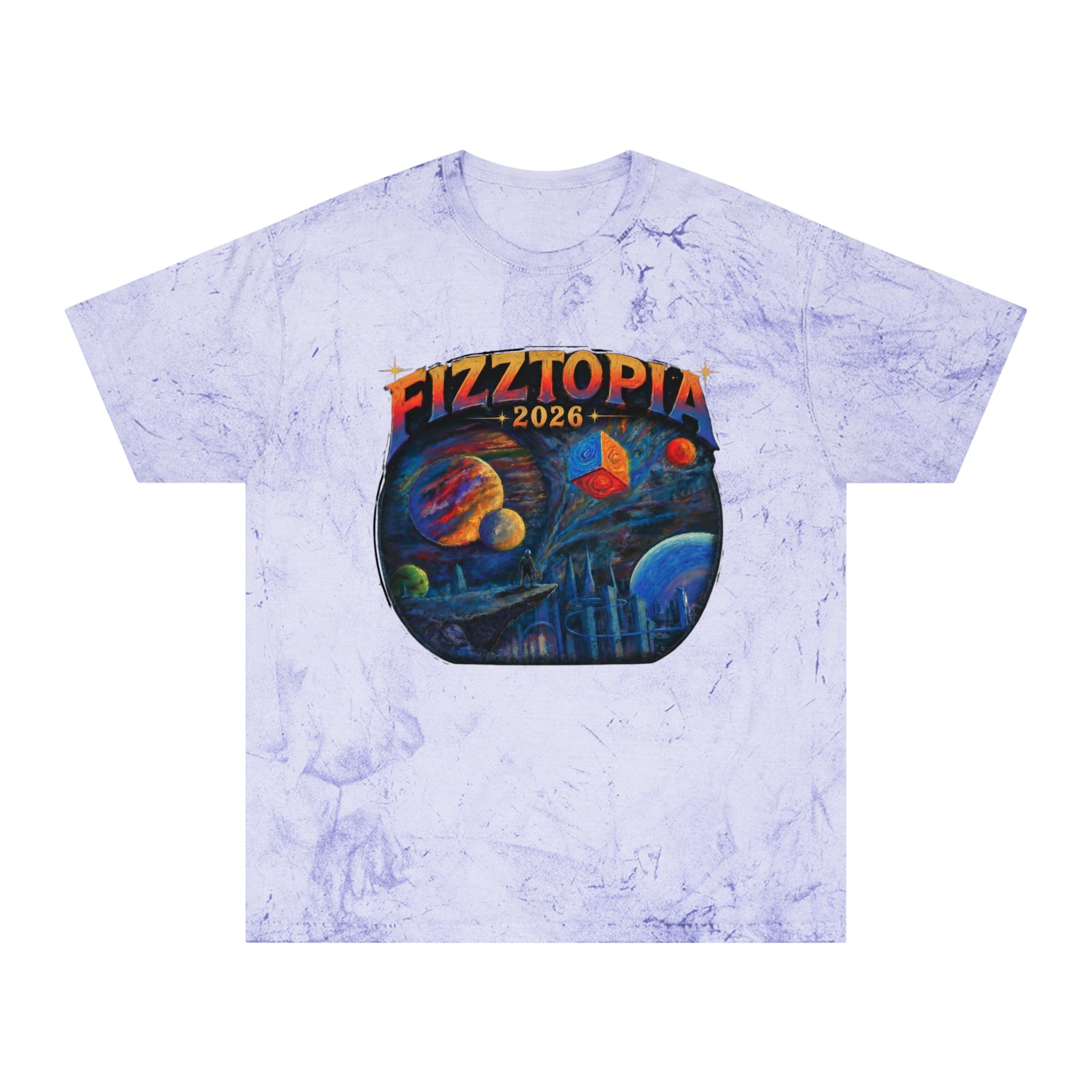 Daddy Ring Bomb's Fizztopia Galaxy Shirt Marbled Wash - Comfort Colors