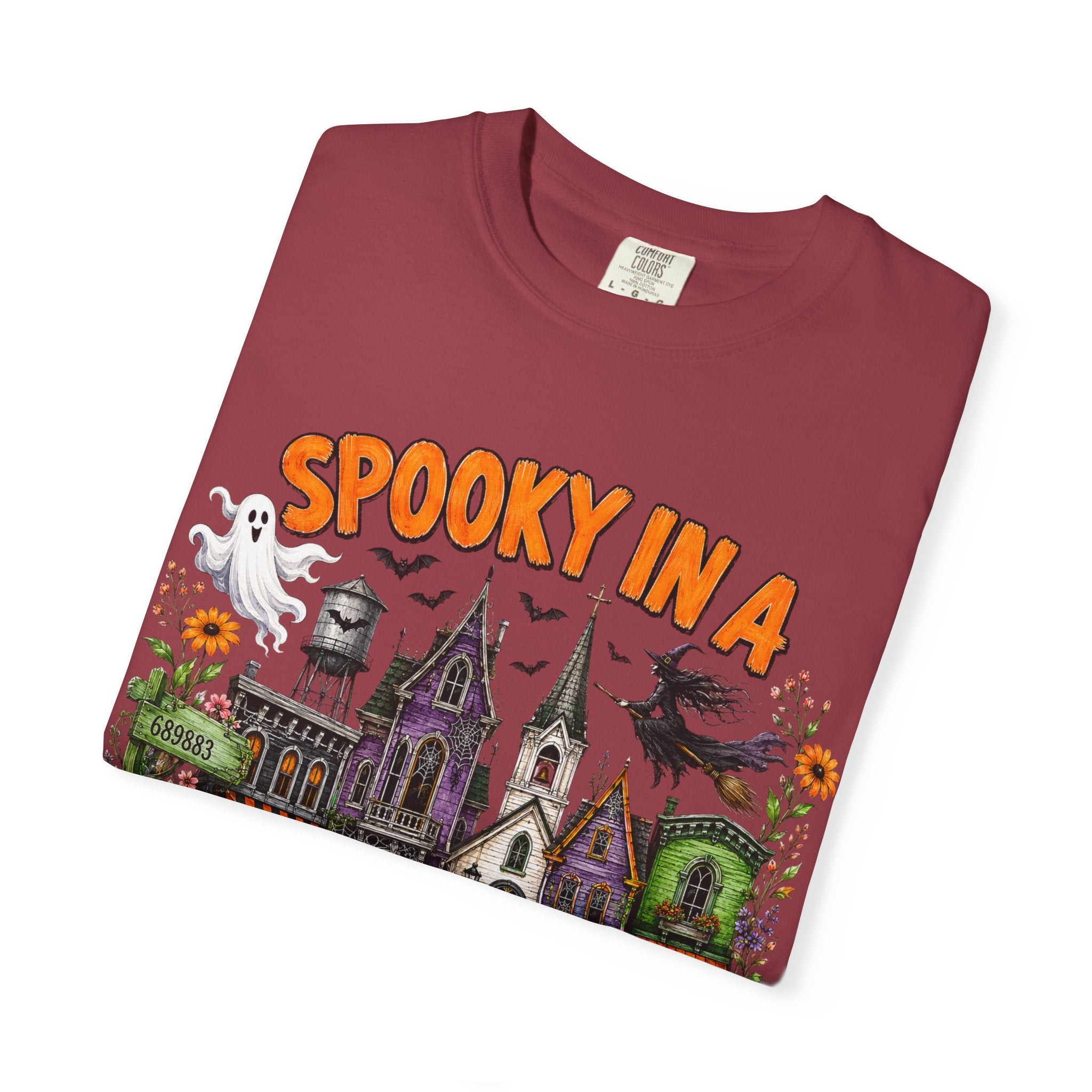 Spooky In A Small Town Tee - Comfort Colors