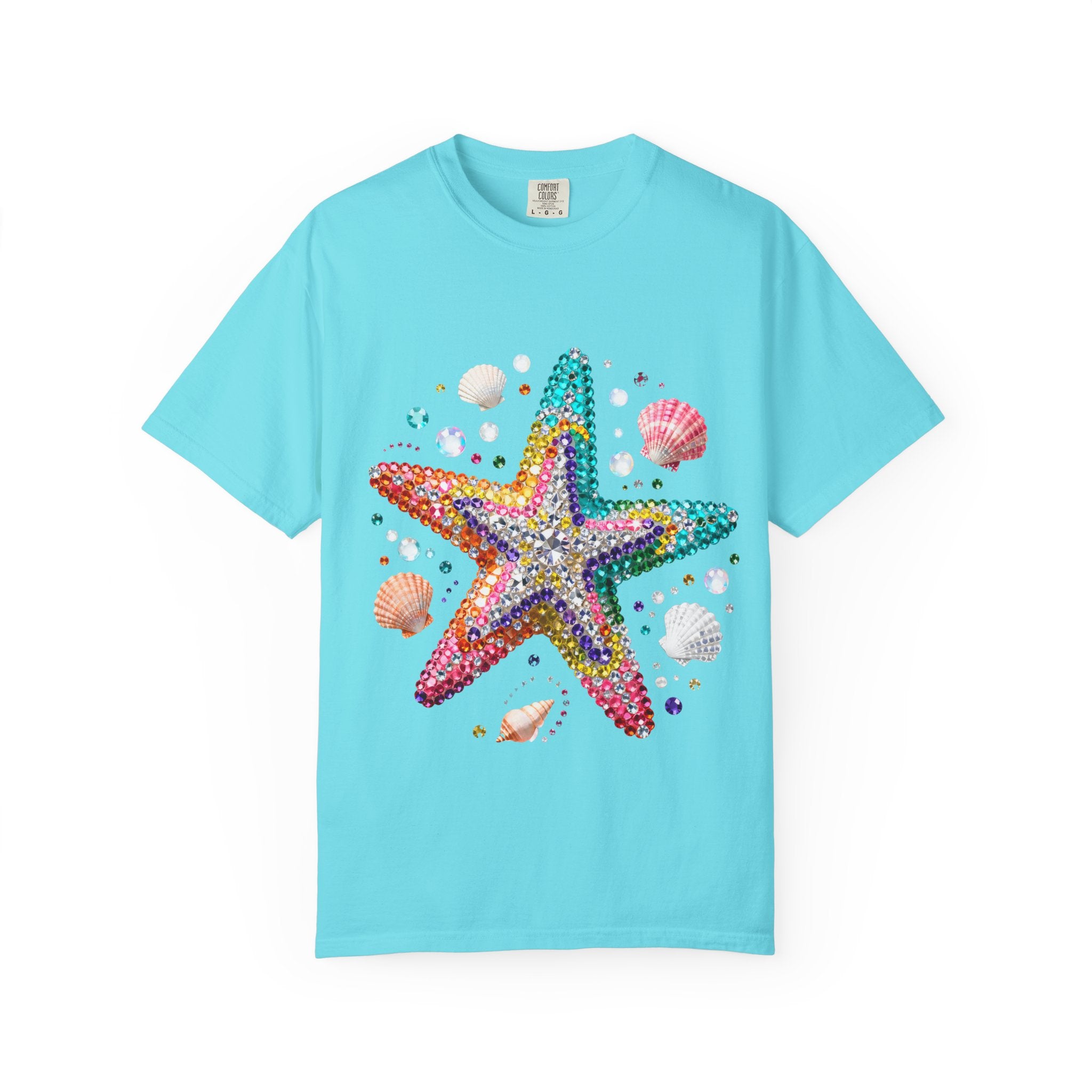 Jeweled Starfish Tee - Comfort Colors