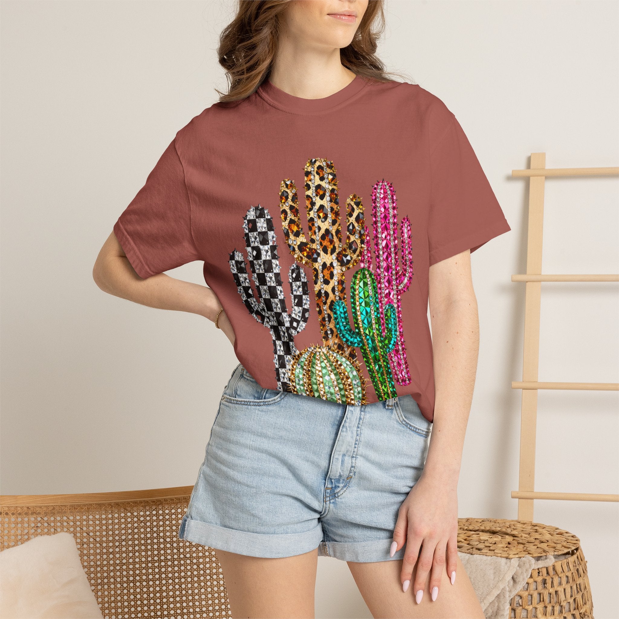 The Jeweled Cactus Tee - Comfort Colors