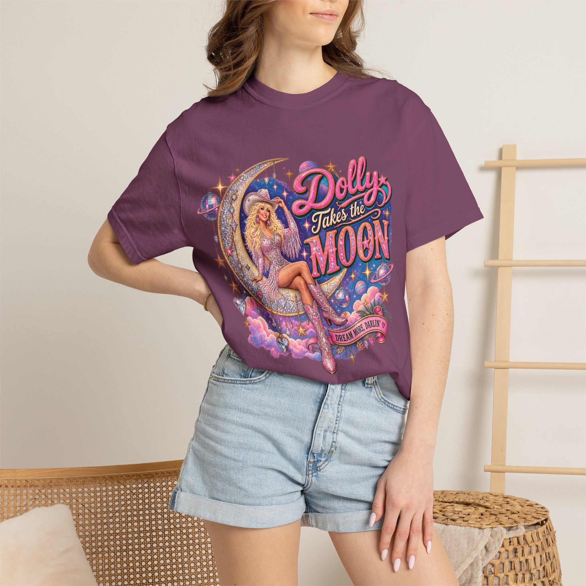 Dolly Takes The Moon Tee