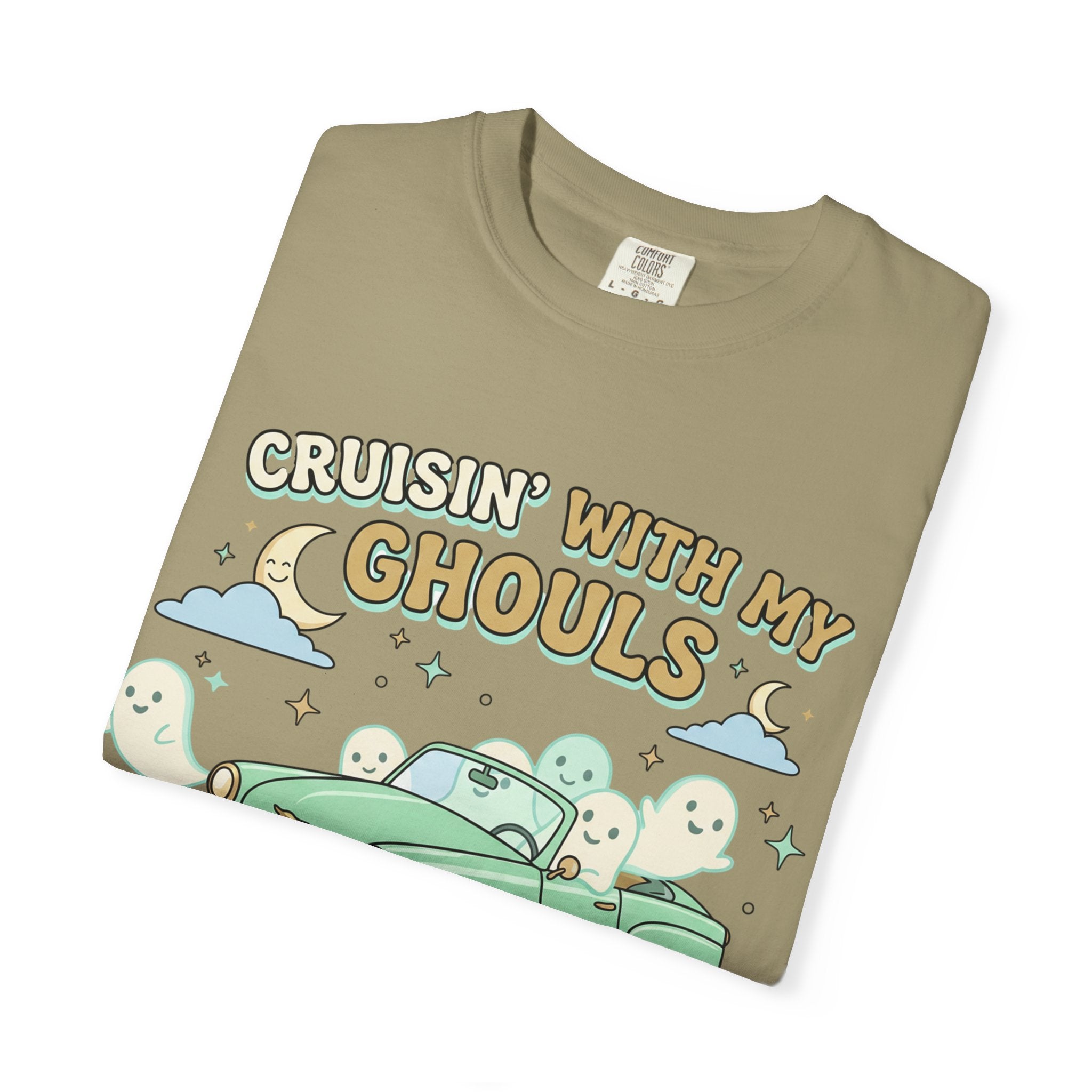 Cruisin' With My Ghouls Tee - Comfort Colors