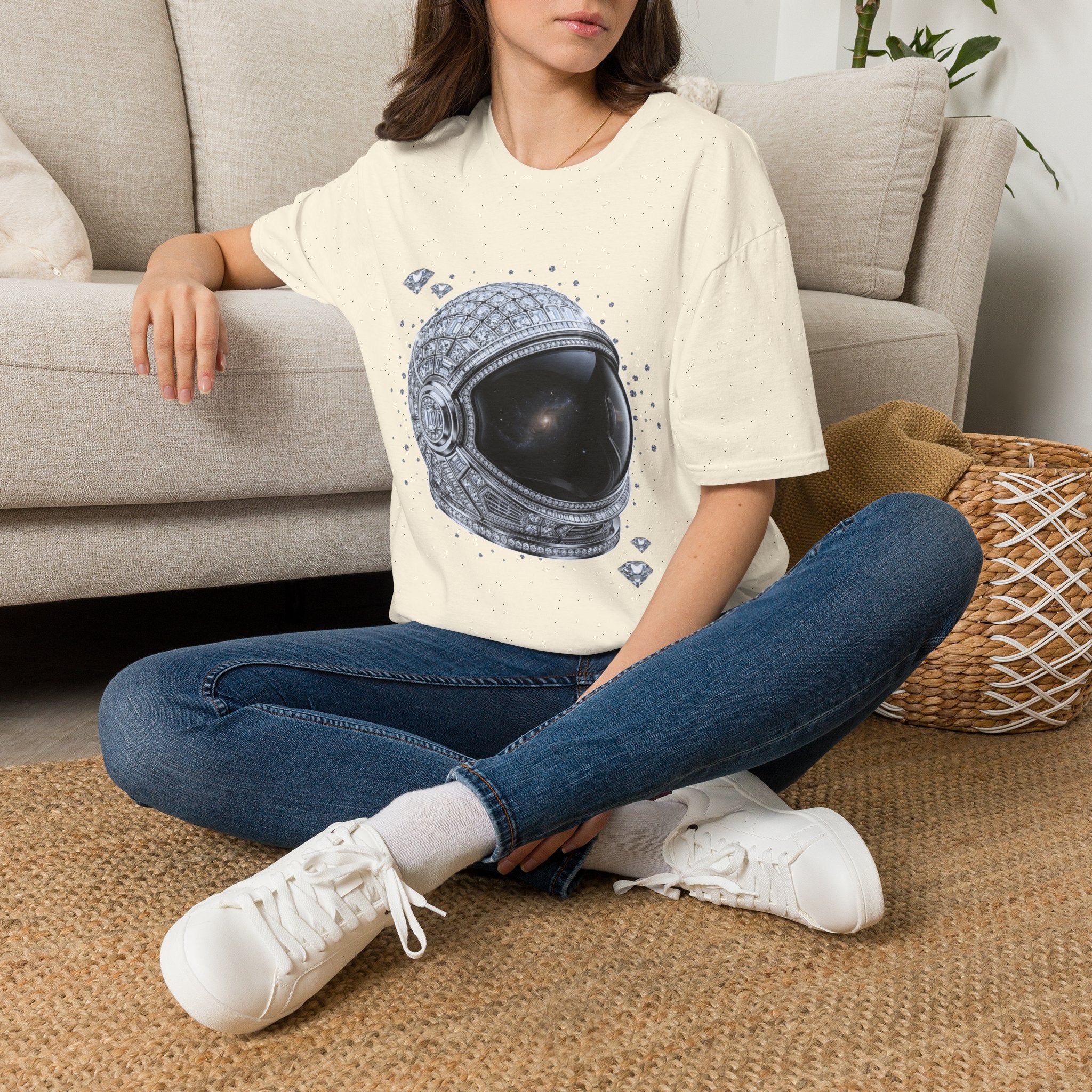 Sparkle Astronaut Tee - Gildan