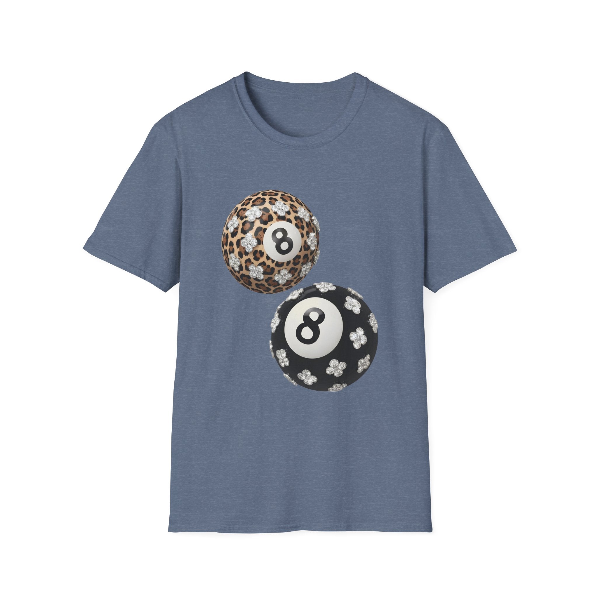 Jeweled Lucky 8 Ball Tee - Gildan