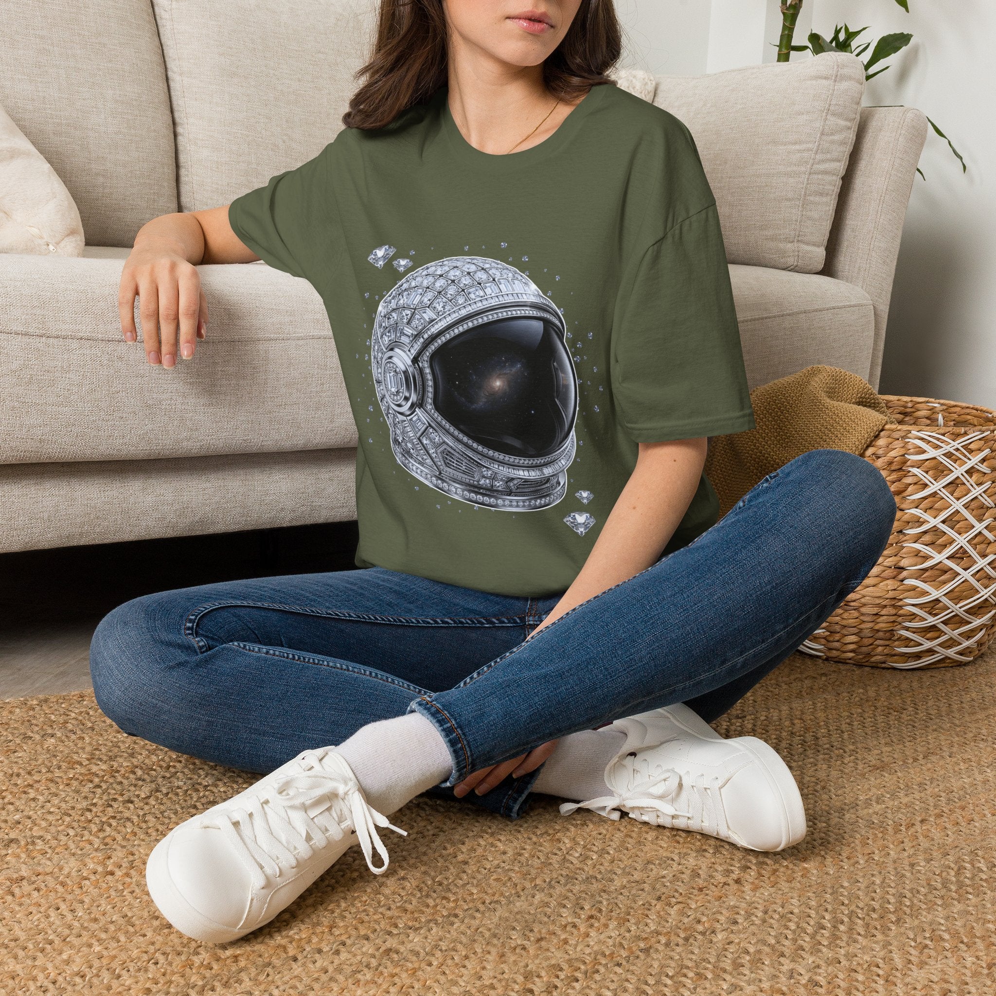 Sparkle Astronaut Tee - Gildan