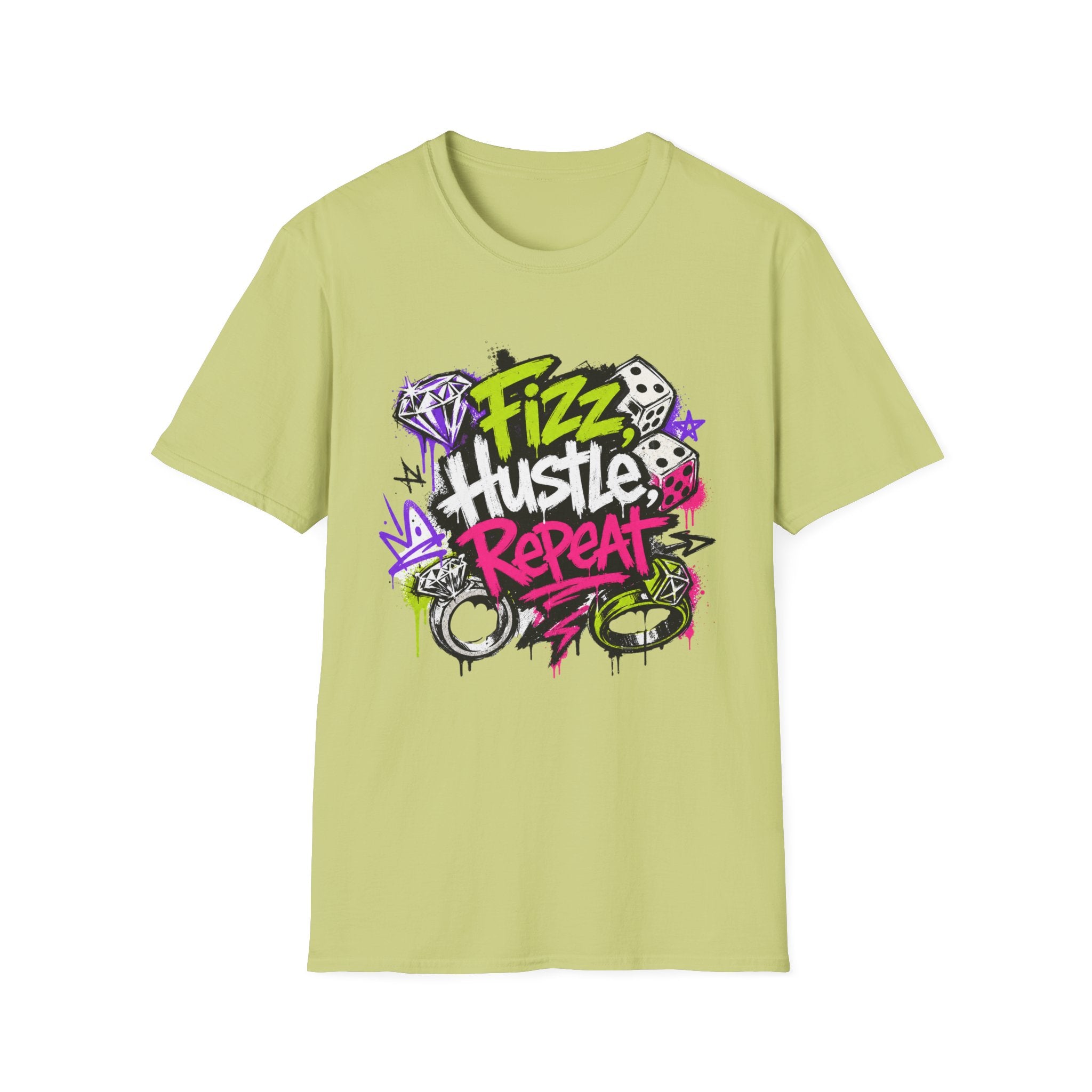 Fizz Hustle Repeat Tee - Gildan