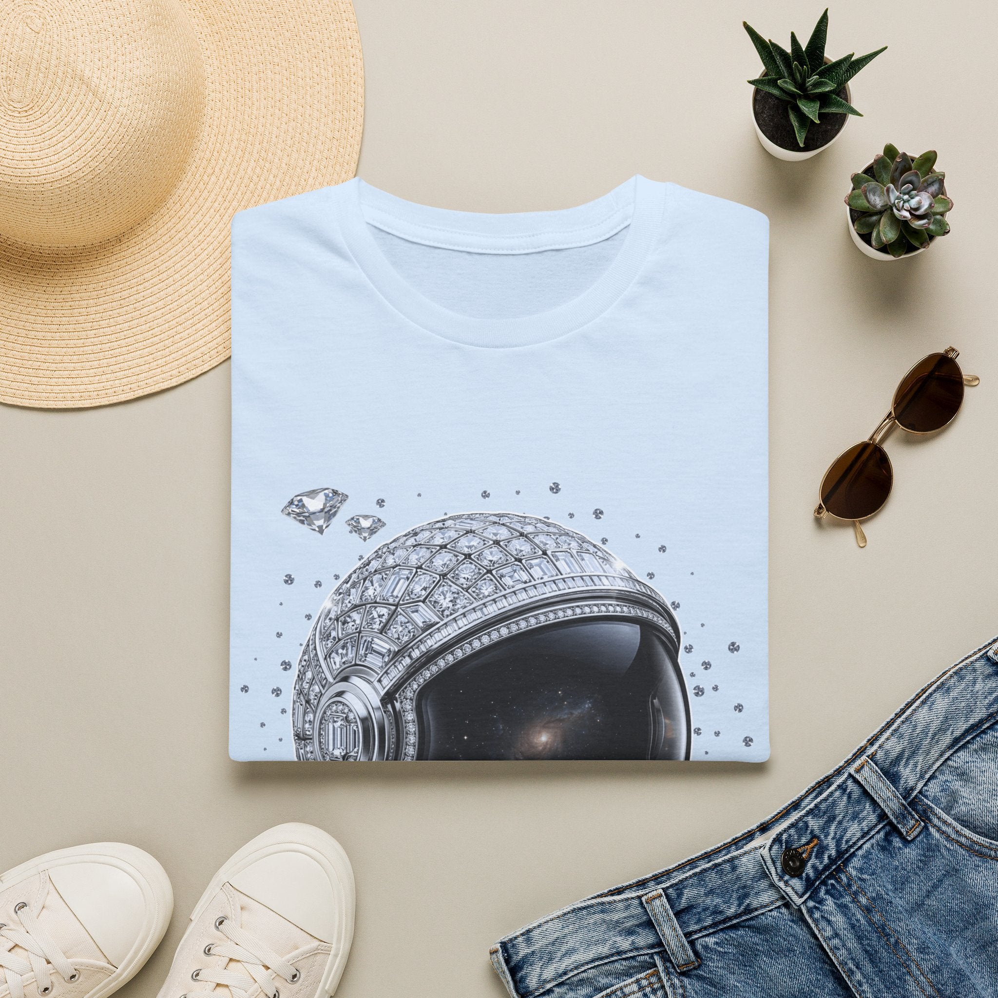 Sparkle Astronaut Tee - Gildan