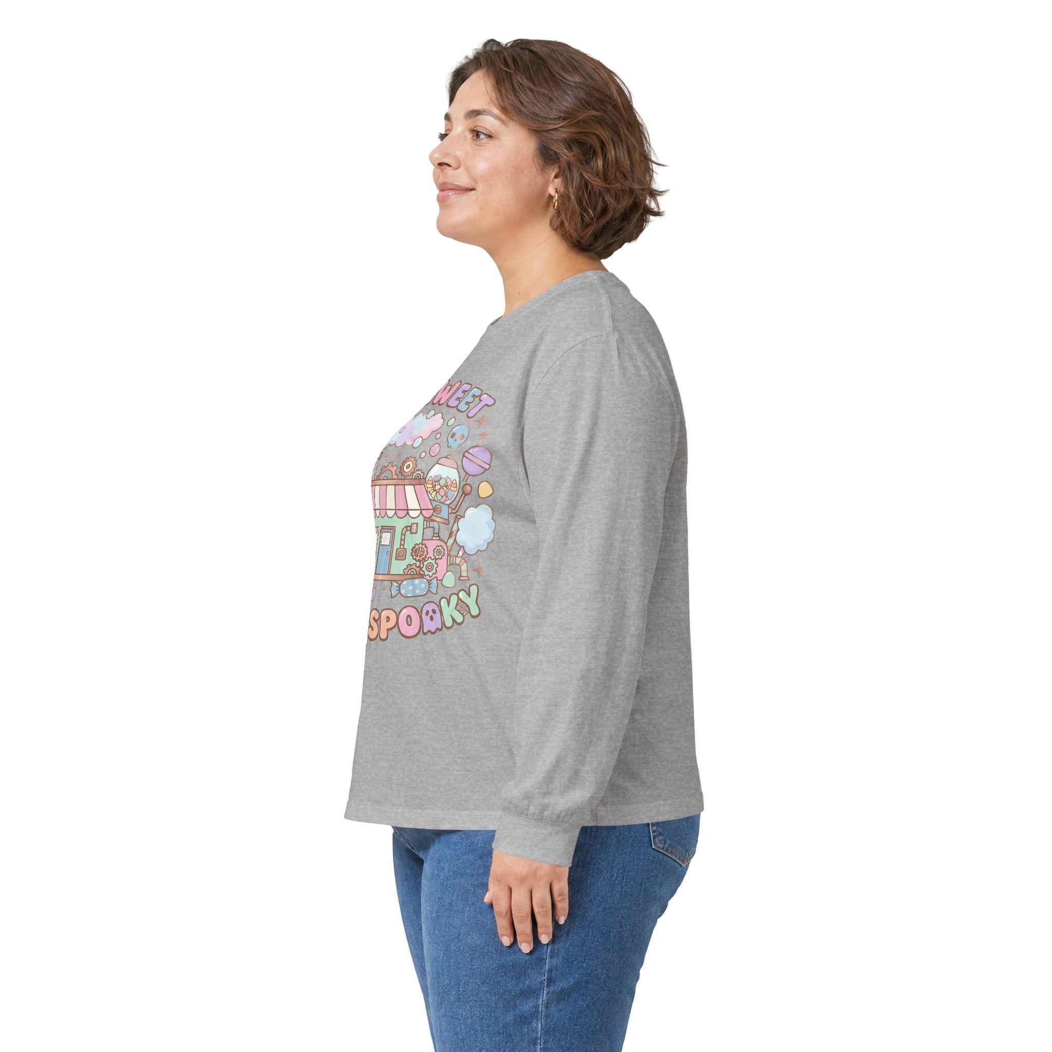 Too Sweet To Be Spooky Long Sleeve Tee - Gildan