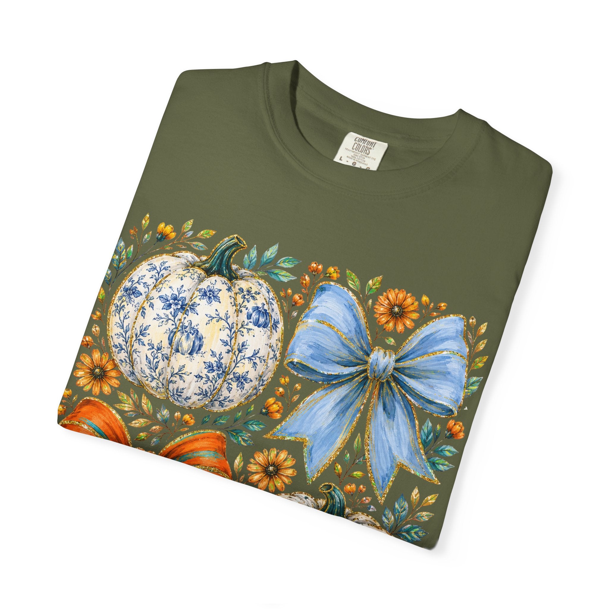 Pumpkin Bows Tee - Comfort Colors