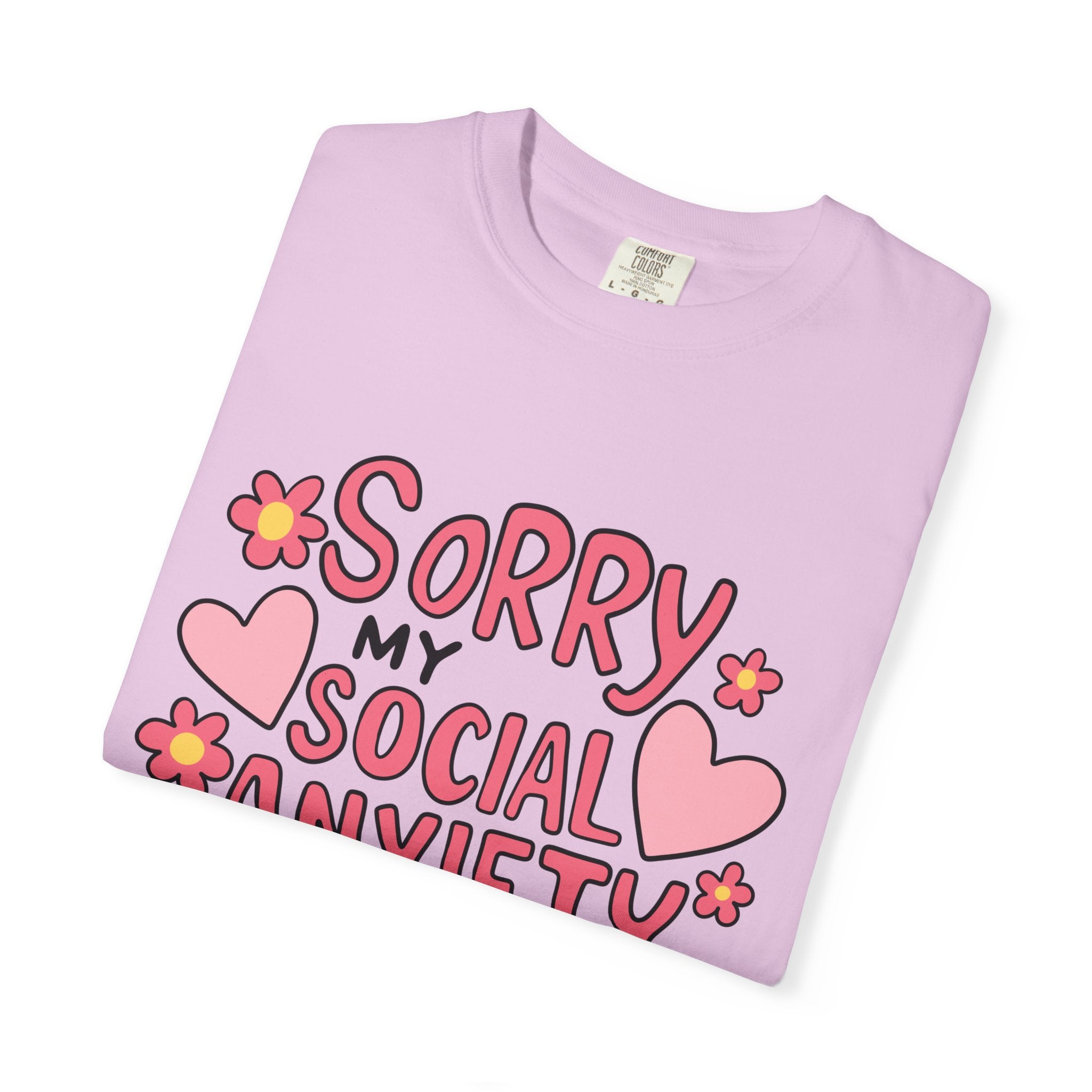 My Social Anxiety Says No Tee - Comfort Colors