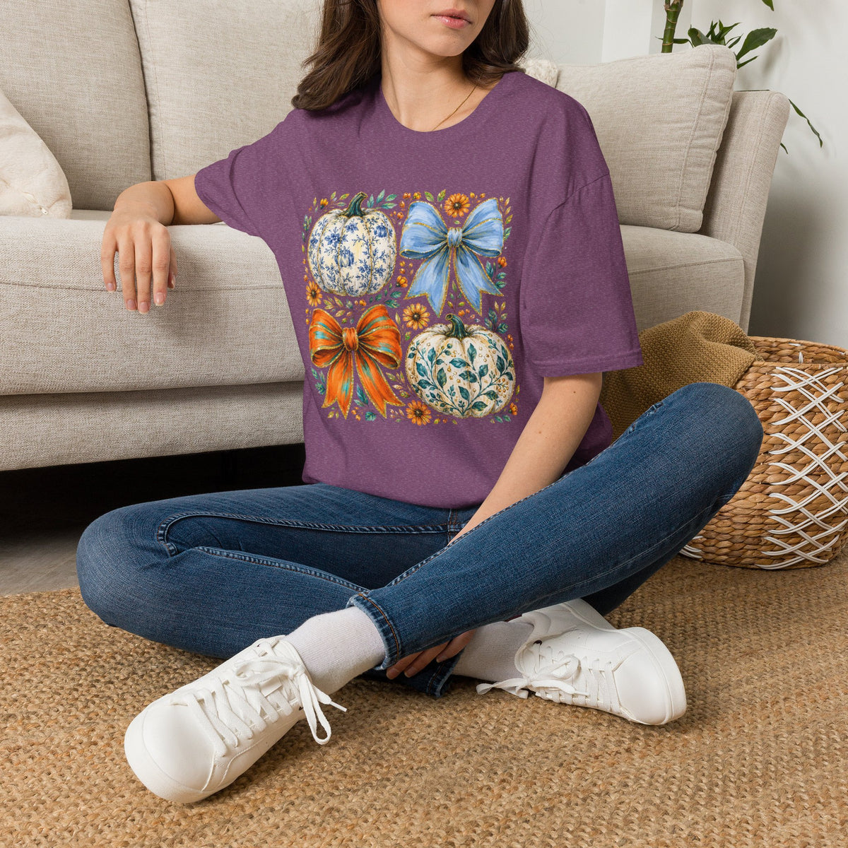 Pumpkin Bows Tee - Gildan