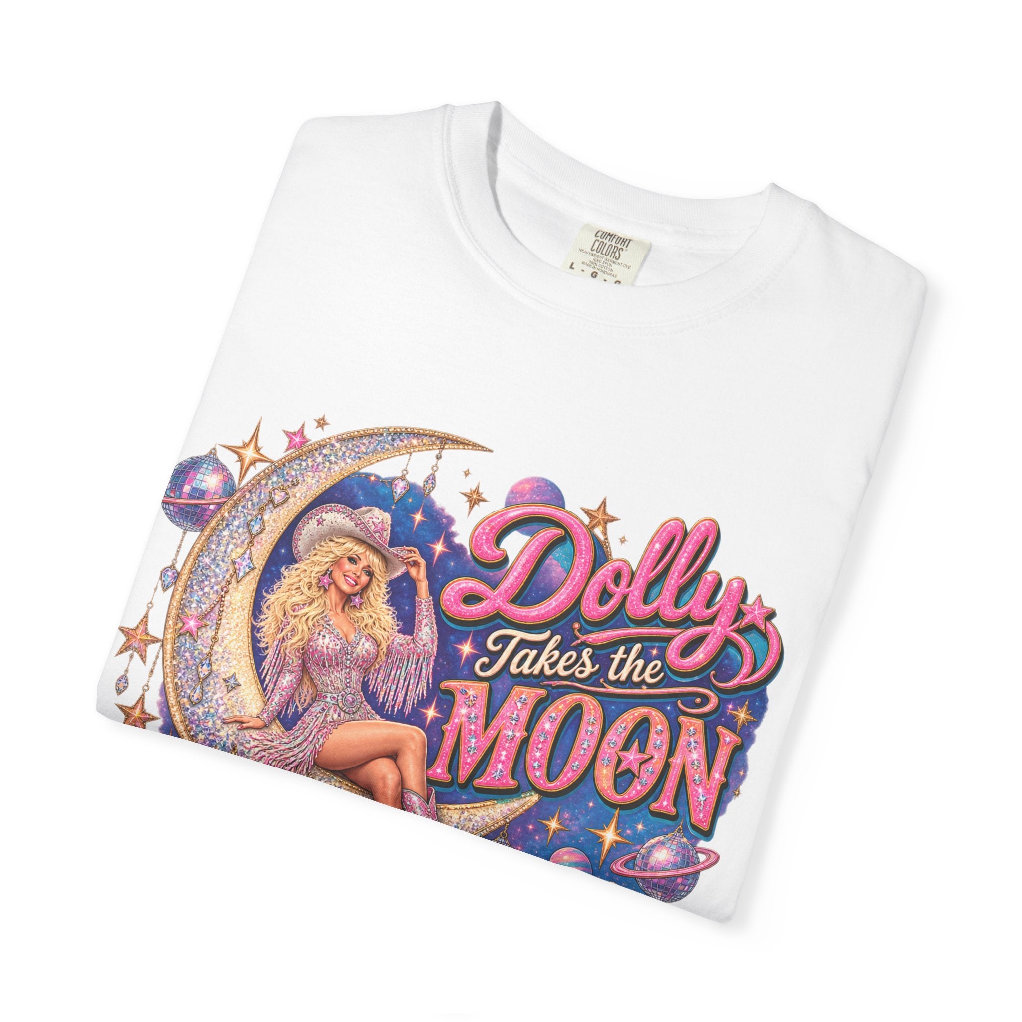 Dolly Takes The Moon Tee